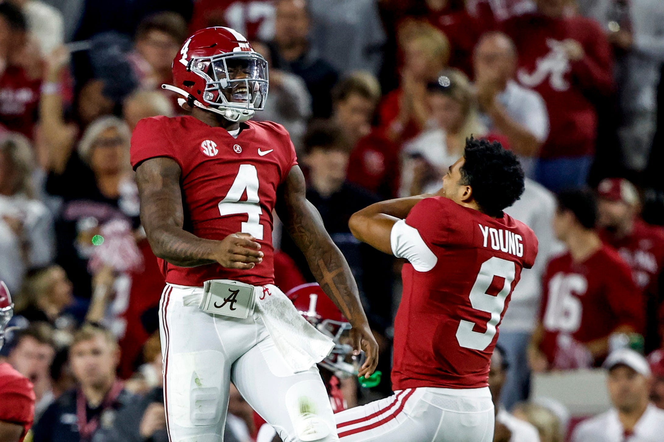 2181x1454 Jalen Milroe points to not playing early as the best thing for him in college