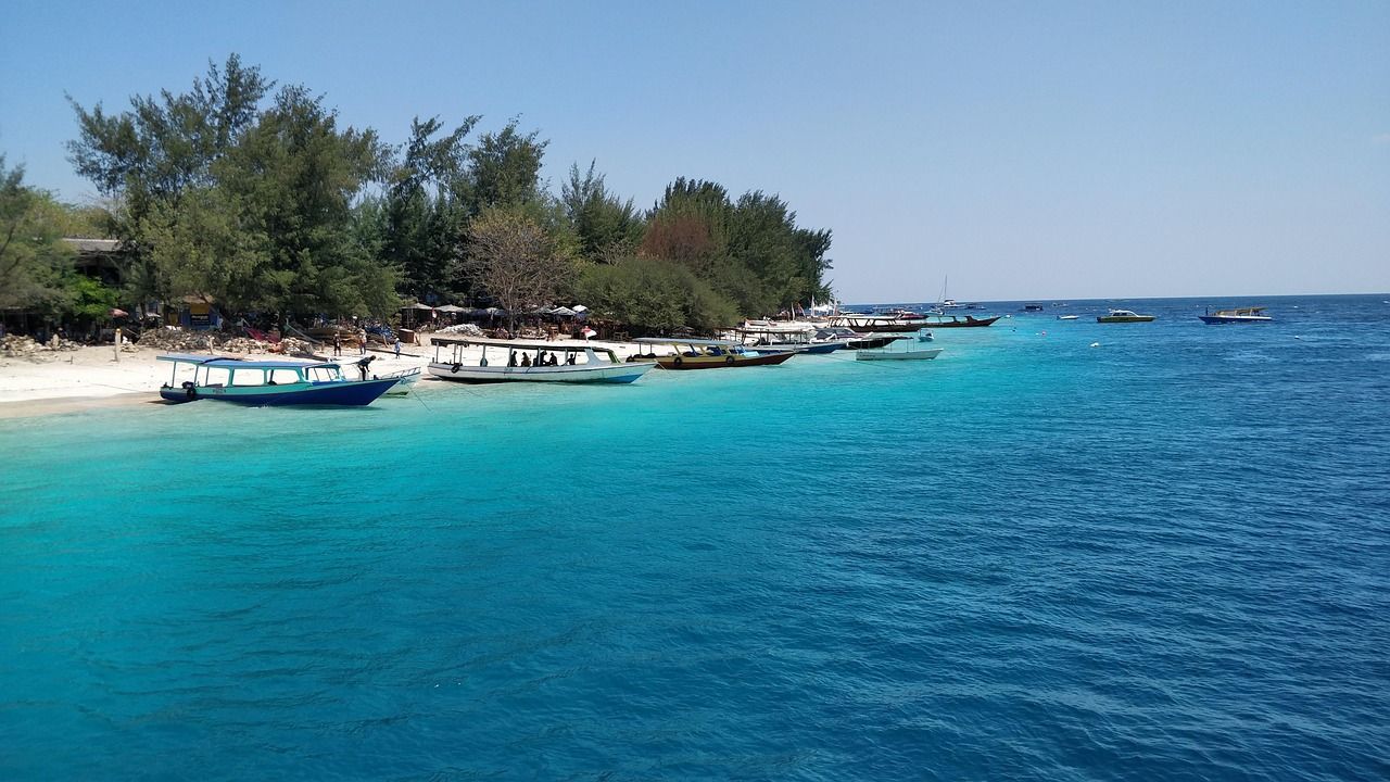 1280x720 Island Sea Gili Trawangan