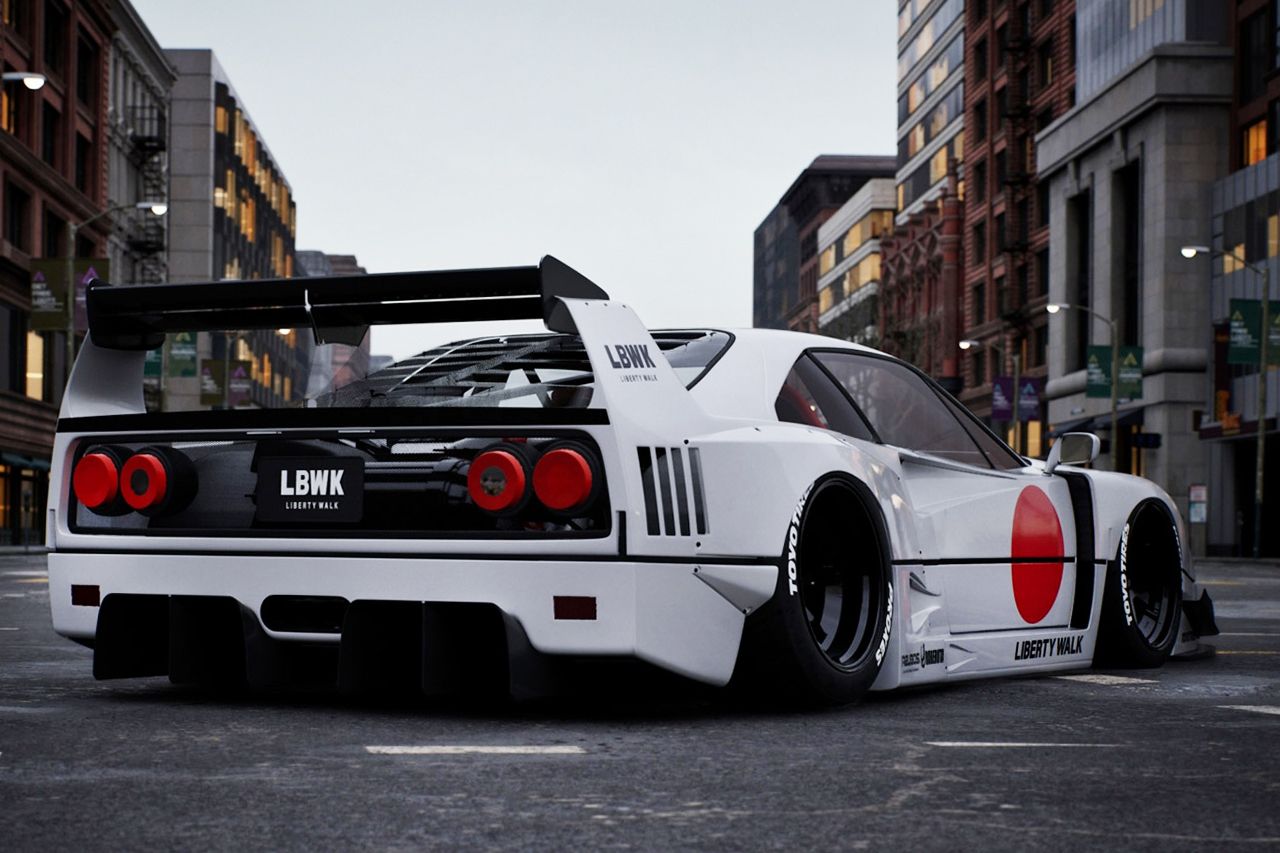 1280x853 The Wide Body Liberty Walk Ferrari F40 Is Sex On Wheels In Its Purest Form