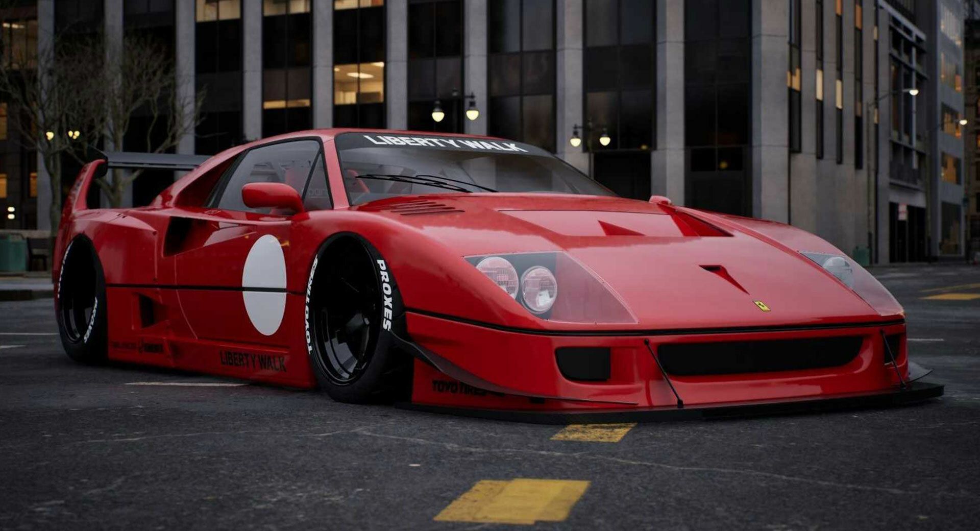 1920x1040 Liberty Walk Has Made A Widebody Ferrari F40 For The Tokyo Auto Salon