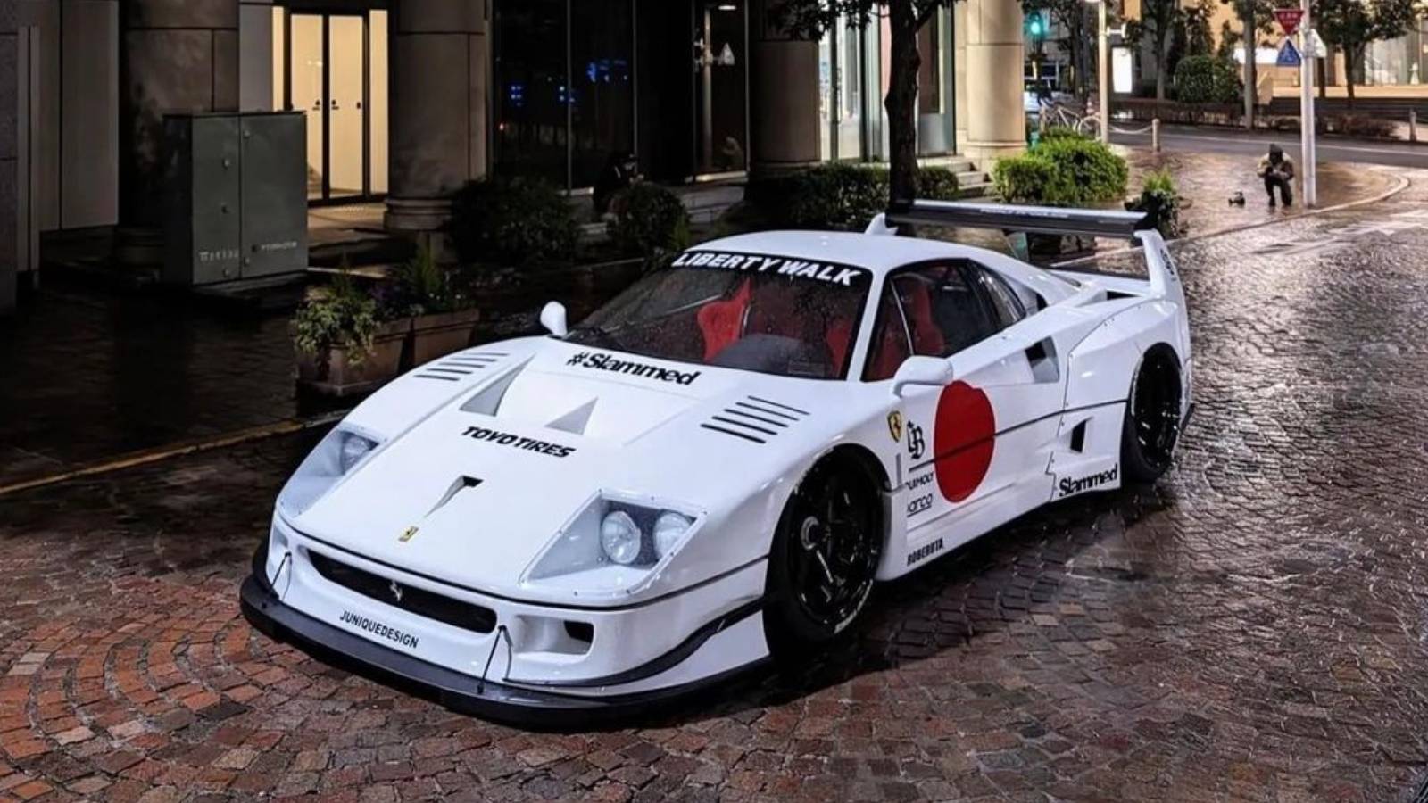 1600x900 Tokyo Auto Salon 2023: This Liberty Walk Ferrari F40 Widebody Is A Purist's Nightmare