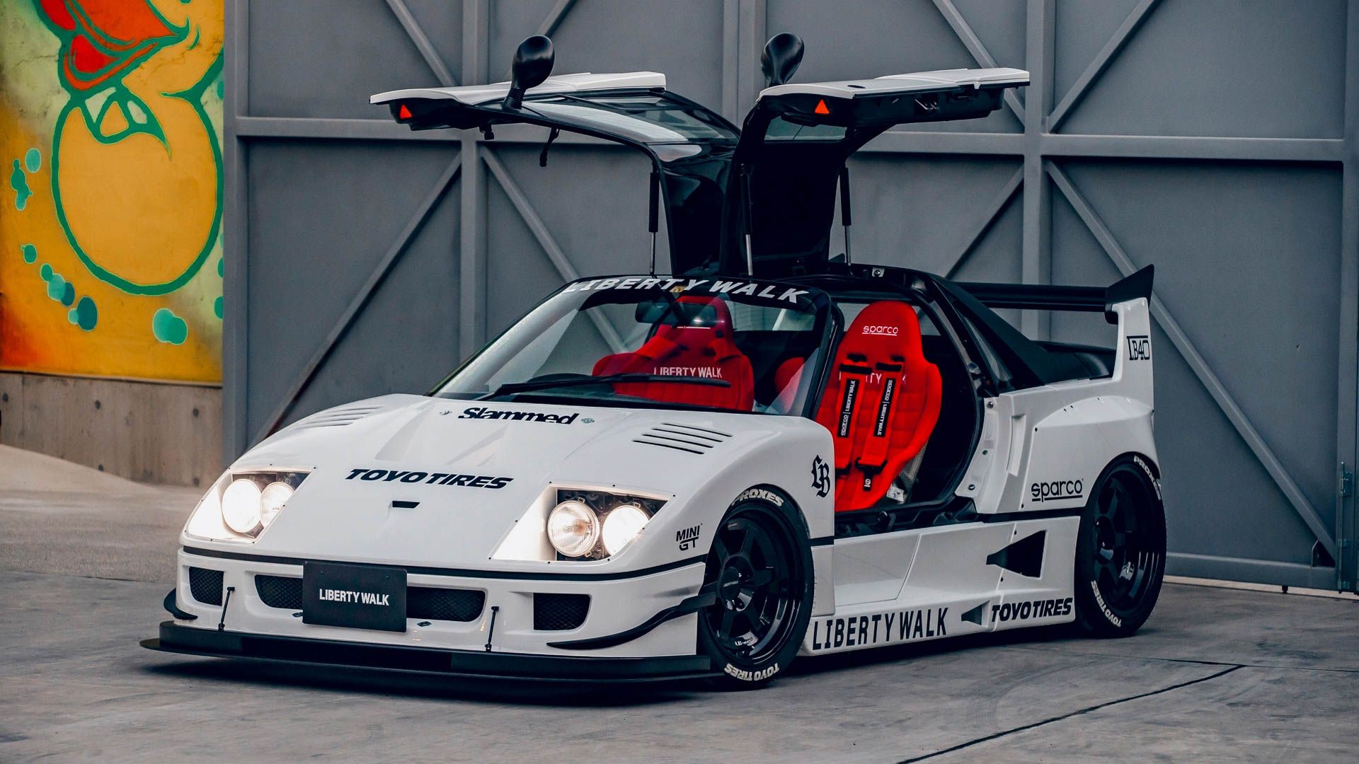 1920x1080 This Liberty Walk Autozam AZ 1 Is The World's Cutest Ferrari F40