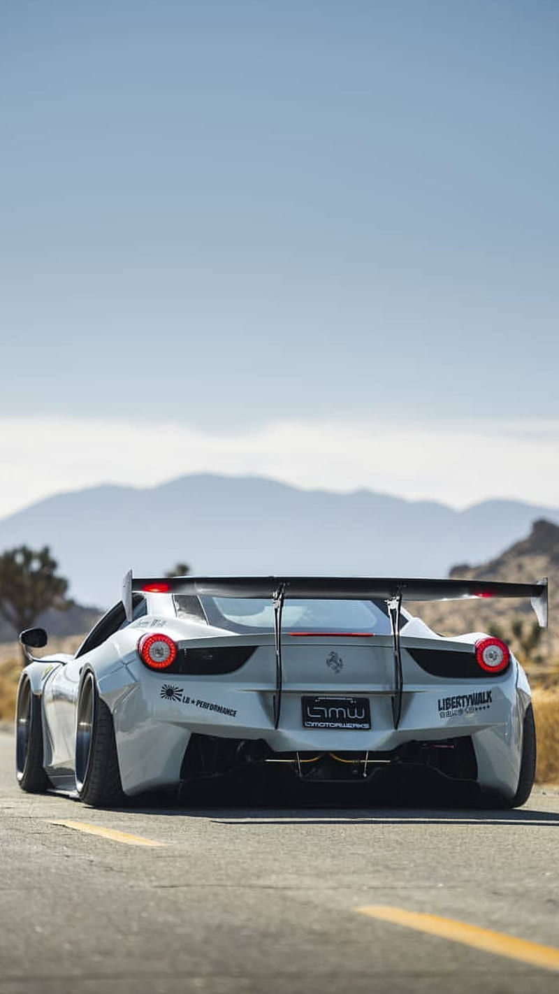 800x1422 Ferrari458italiaLb, ferrari, libertywalk, HD phone wallpaper