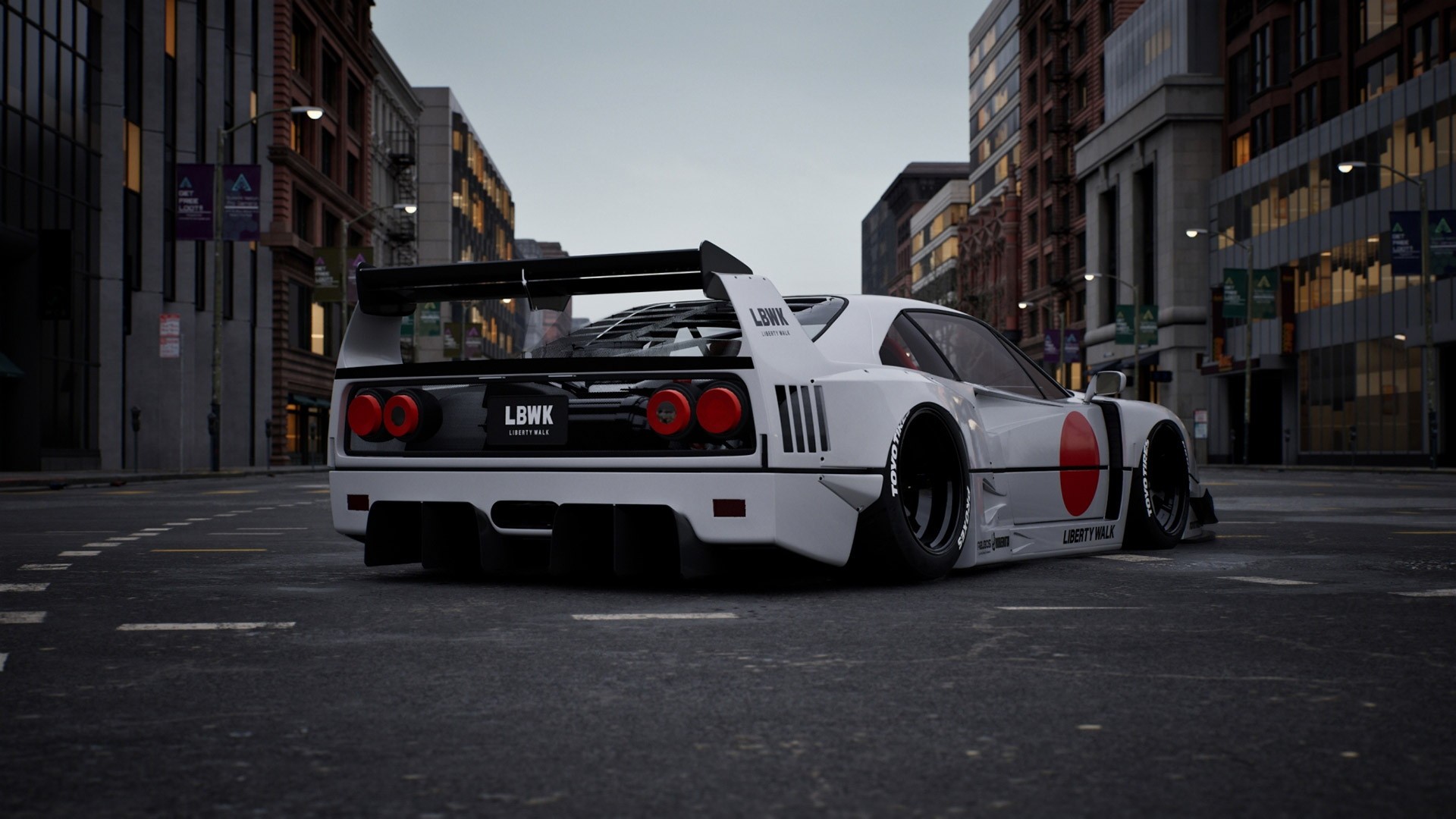 1920x1080 Rare Ferrari F40 Gets Maimed by Liberty Walk for the Sake of Tuning