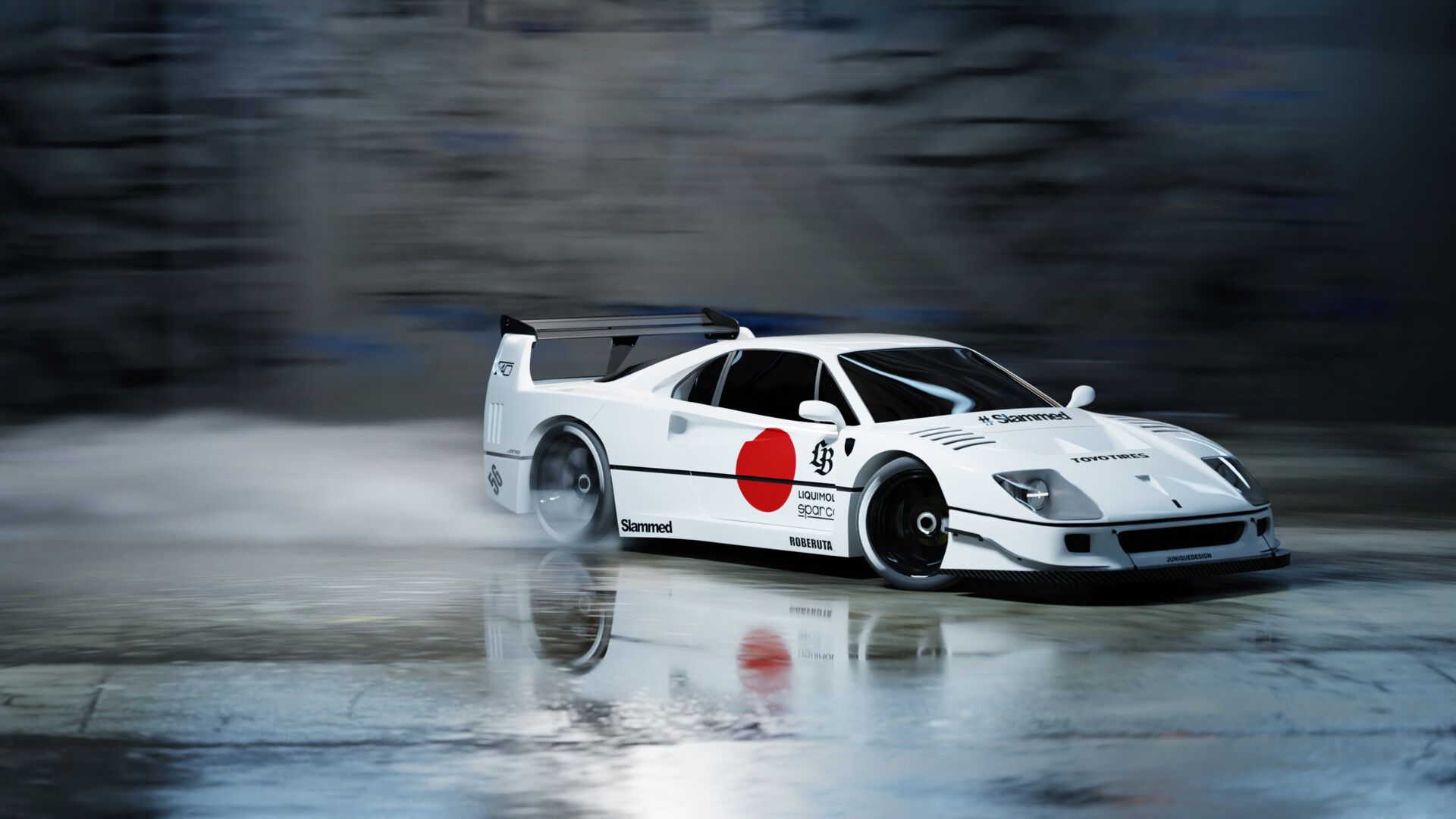 1920x1080 ferrari f40 liberty walk