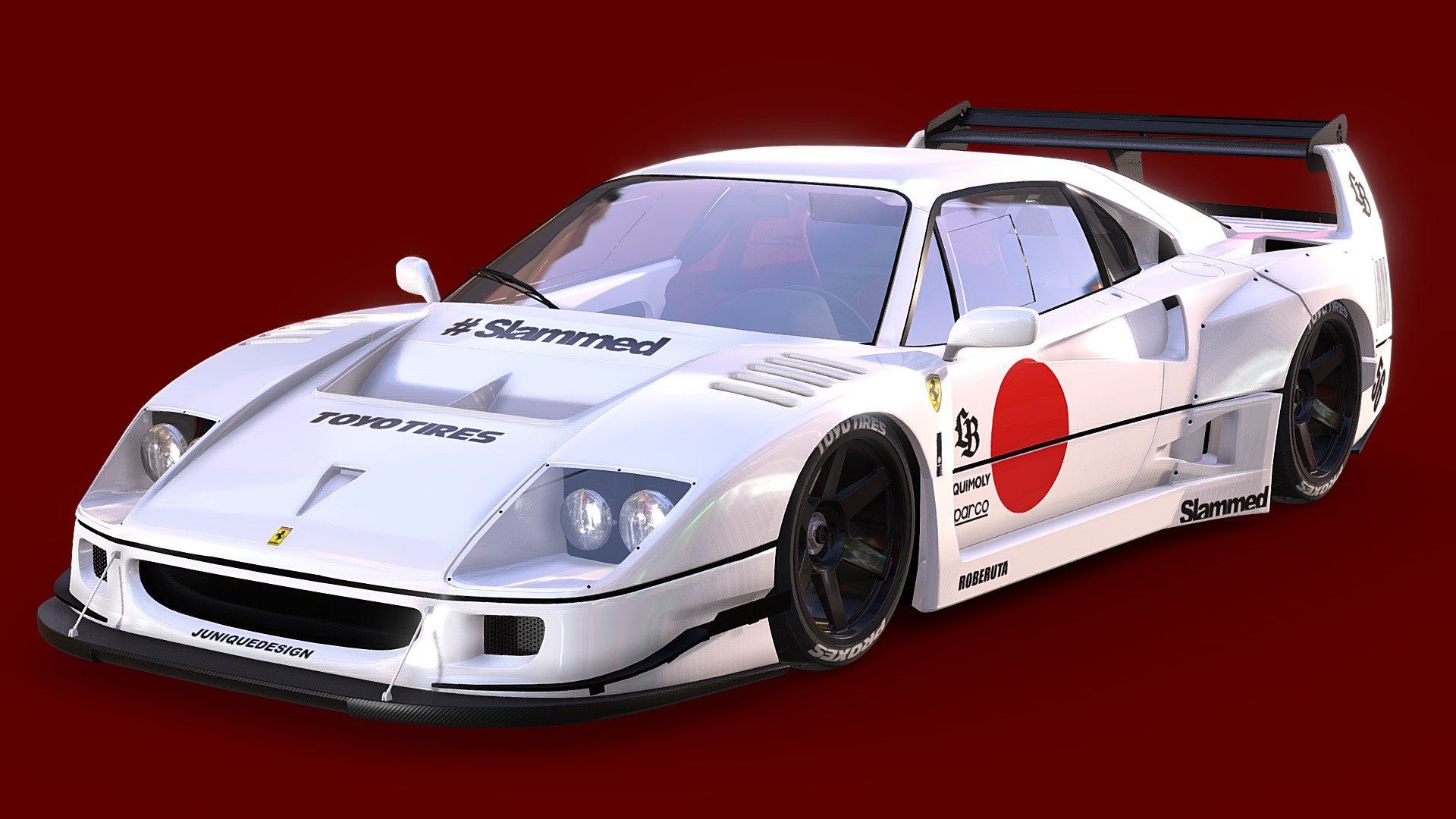 1920x1080 LB WORKS Ferrari F40 Free 3D Model By Bohmerang [44e64fd]
