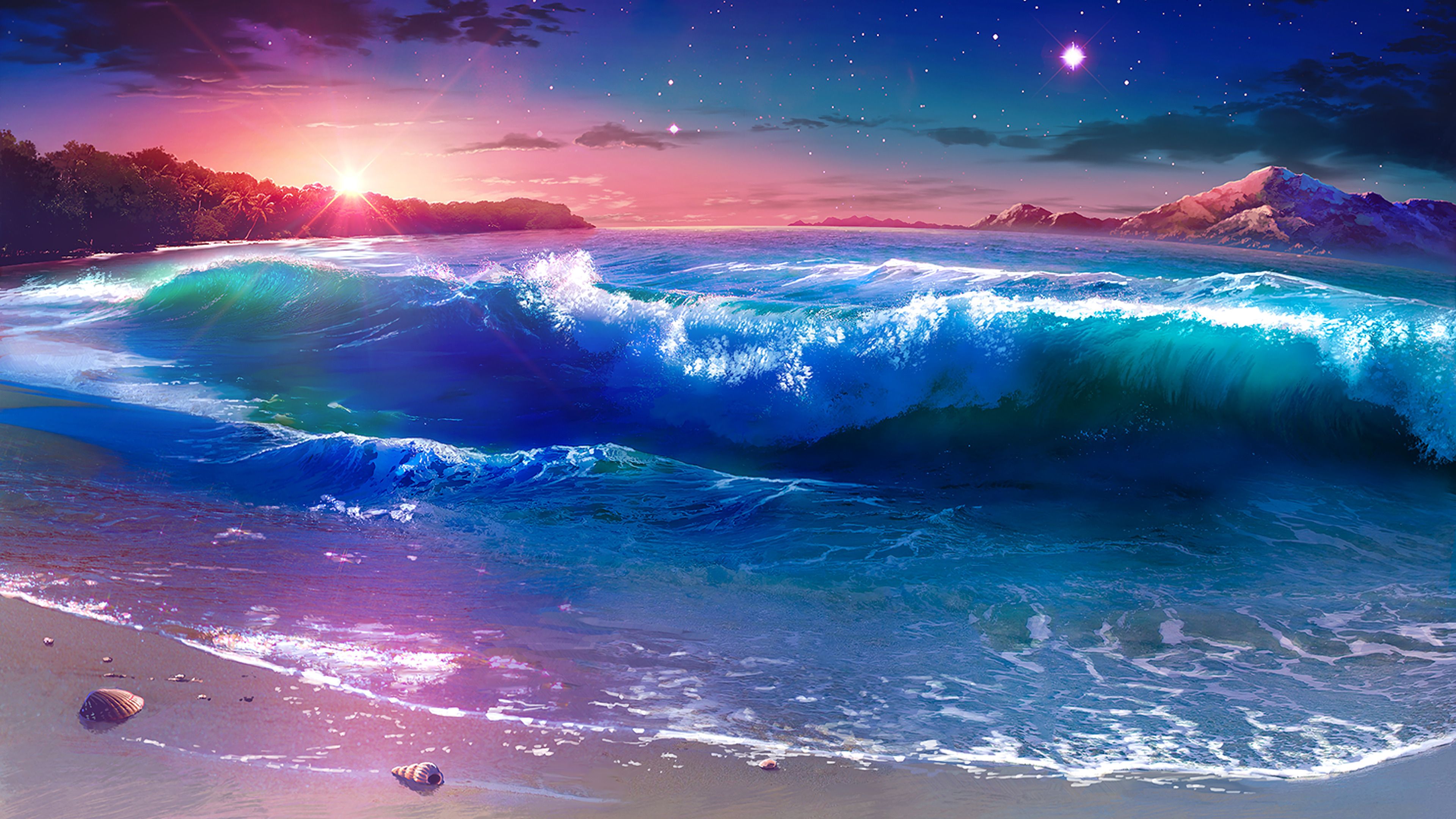 Anime Beach Sunset Wallpapers - Top Free Anime Beach Sunset Backgrounds ...