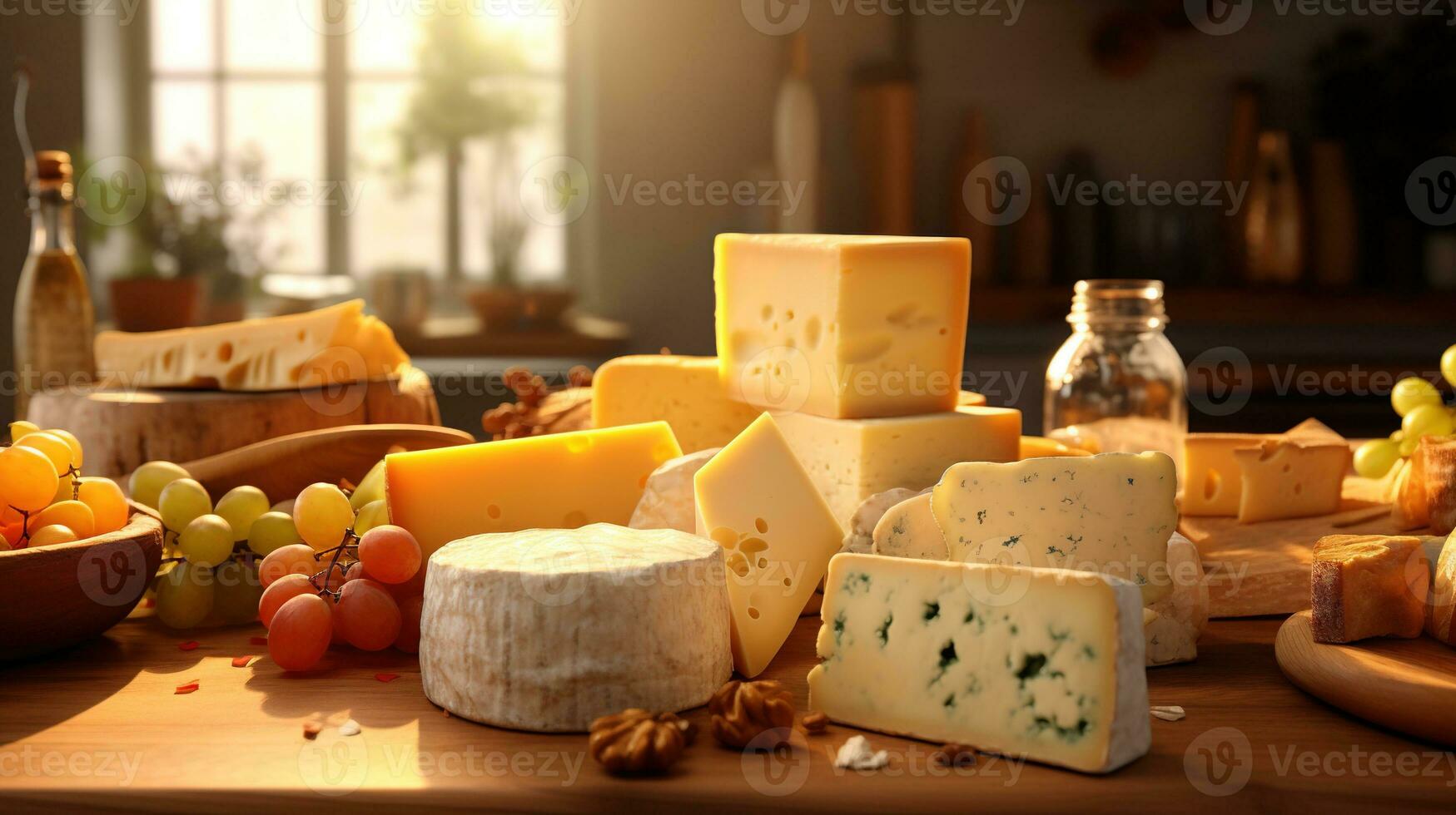 1749x980 Close Up Of A Block Of Swiss Cheese With Holes On White Background
