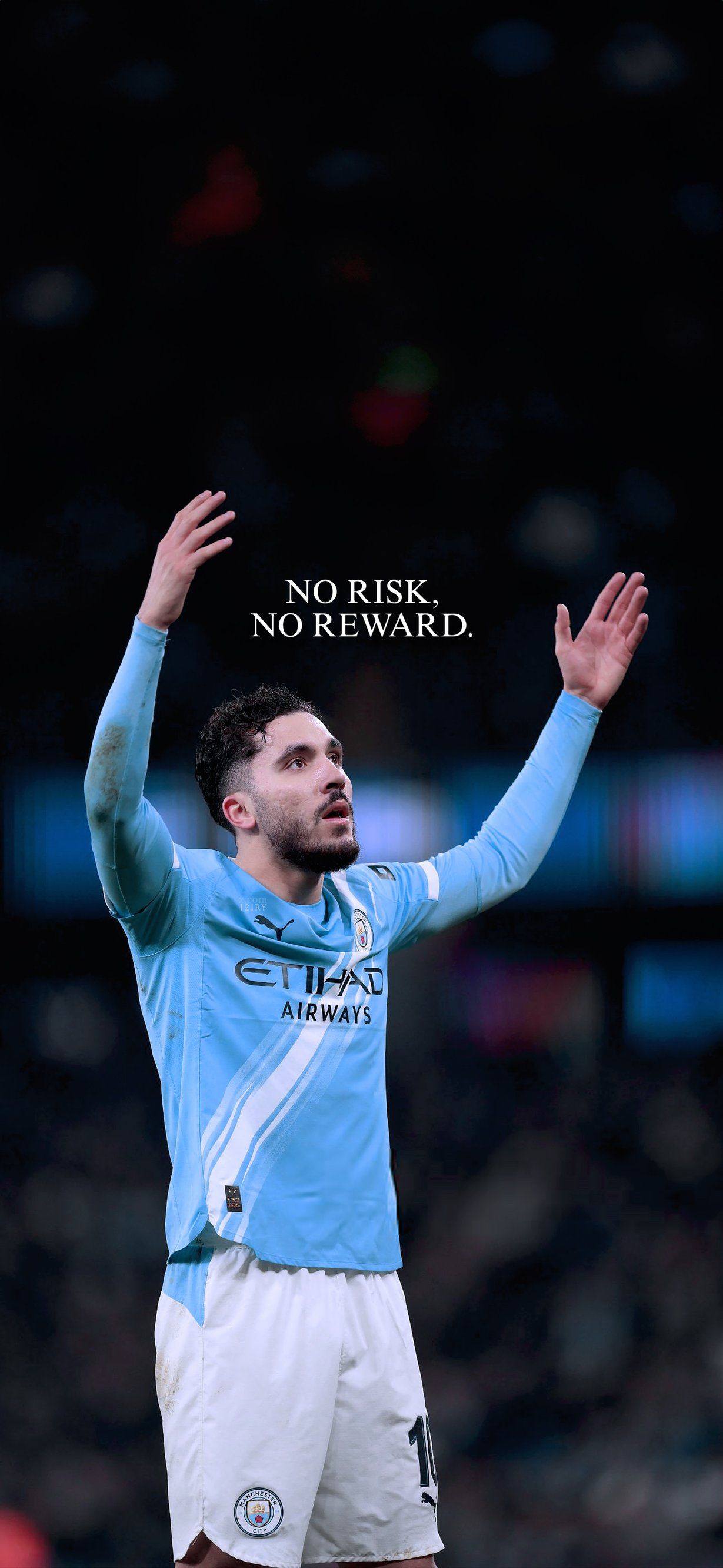 1229x2664 Rayan Cherki Lyon 4K Wallpaper