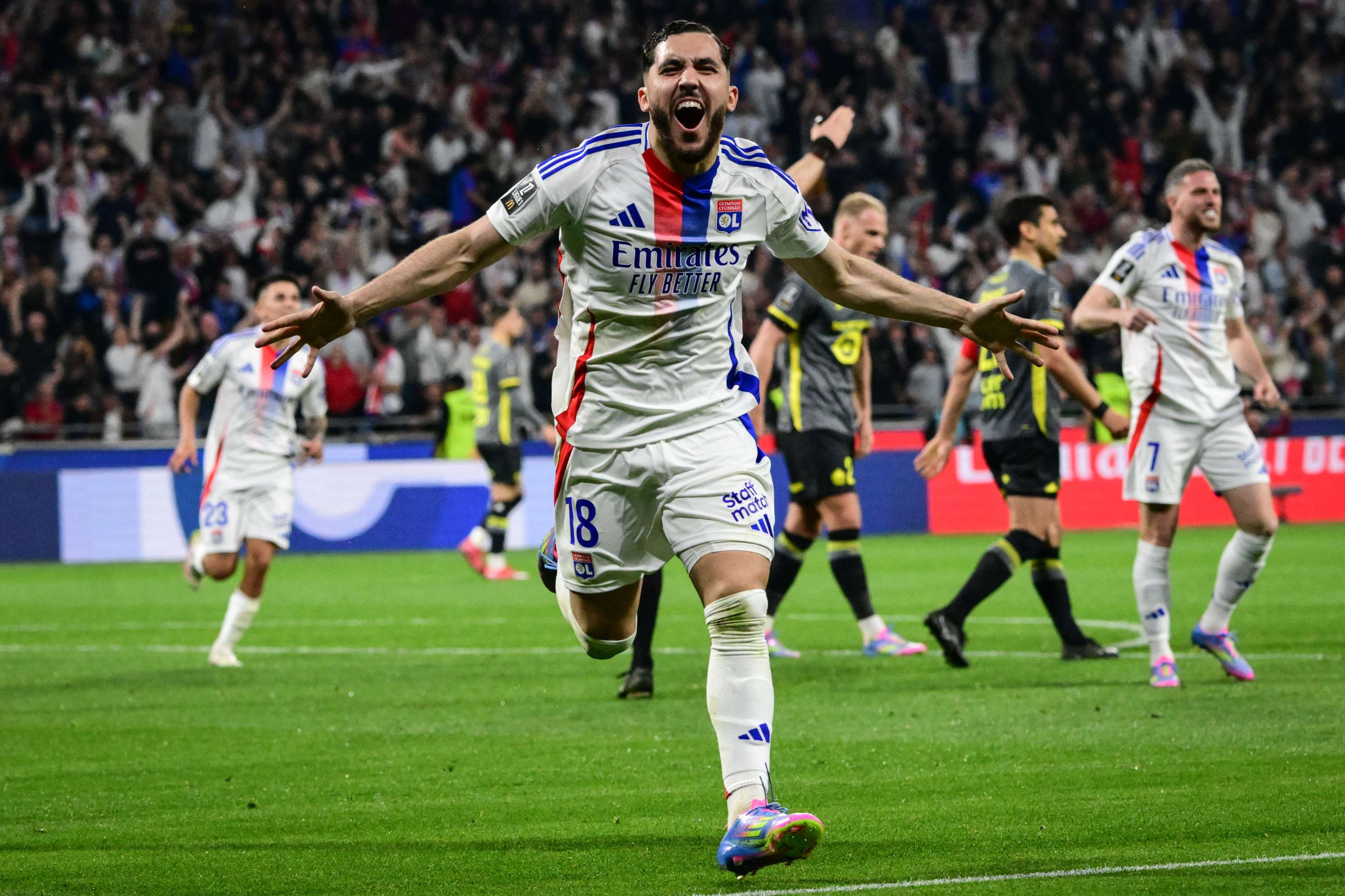 3840x2560 Rayan Cherki: Football Manager wonderkid is now Lyon's tempestuous genius and the biggest threat to Man Utd's Europa League hopes could he be in the Premier League next season?