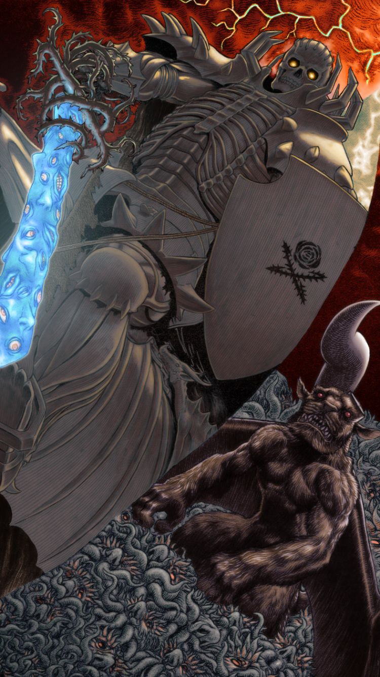 750x1334 Phone wallpaper: Berserk, Anime, Skull Knight (Berserk) 1393990