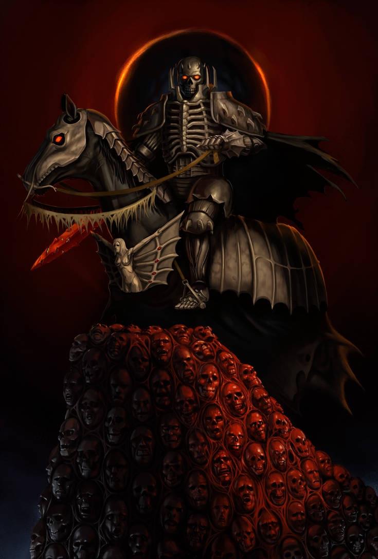735x1088 Skull Knight Final, art by WilWhalen (source below)