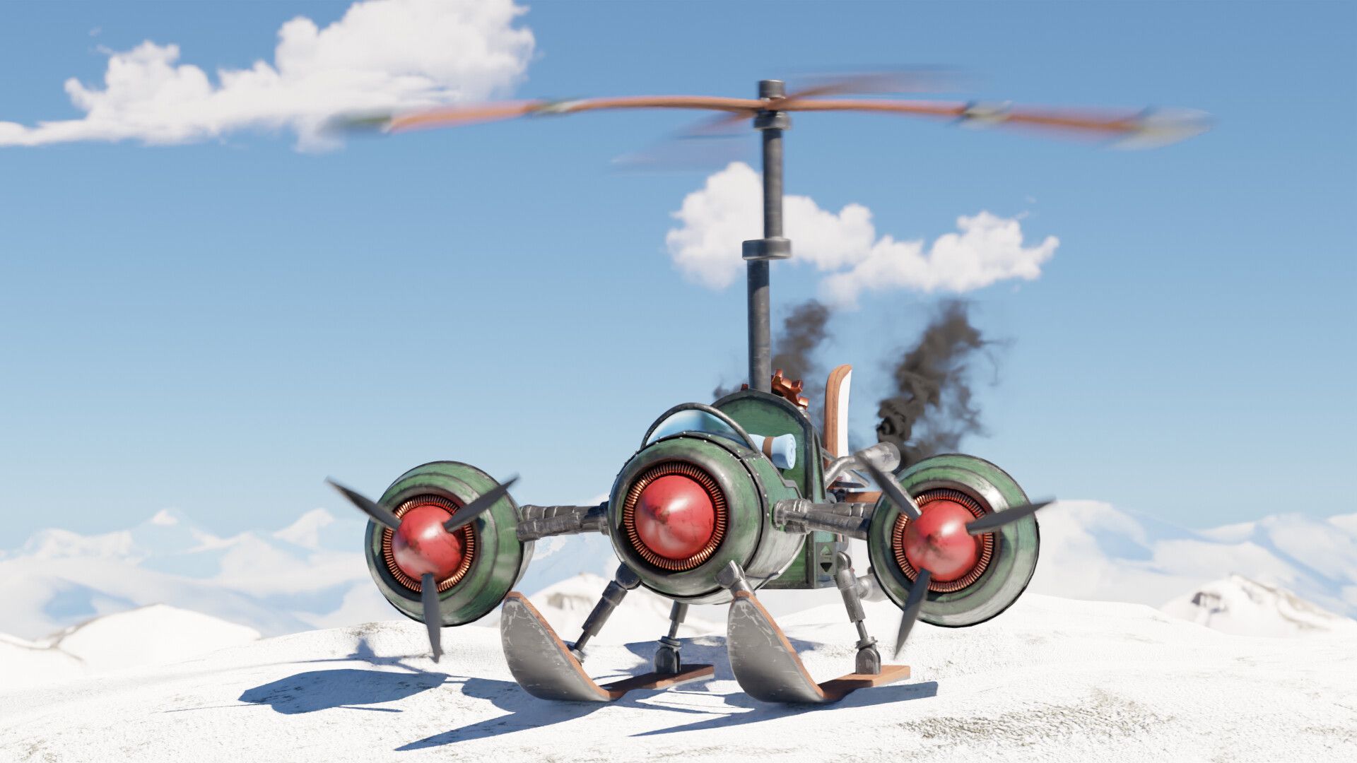1920x1080 Turbo Charged Flying Machine mount from WoW