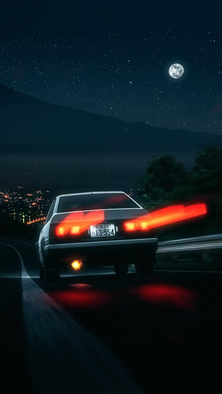 736x1308 Initial D Wallpaper