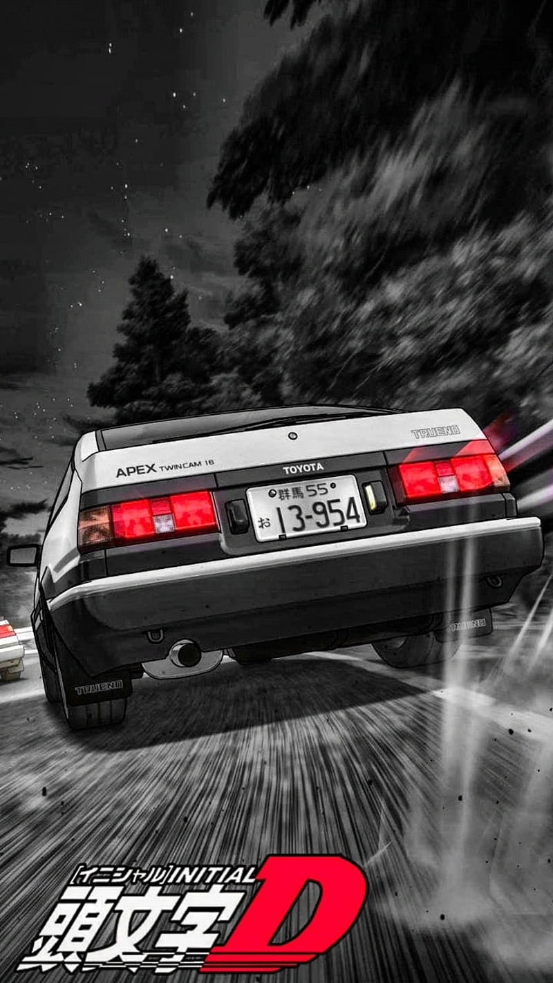 800x1422 Initial D, anime, car, HD phone wallpaper