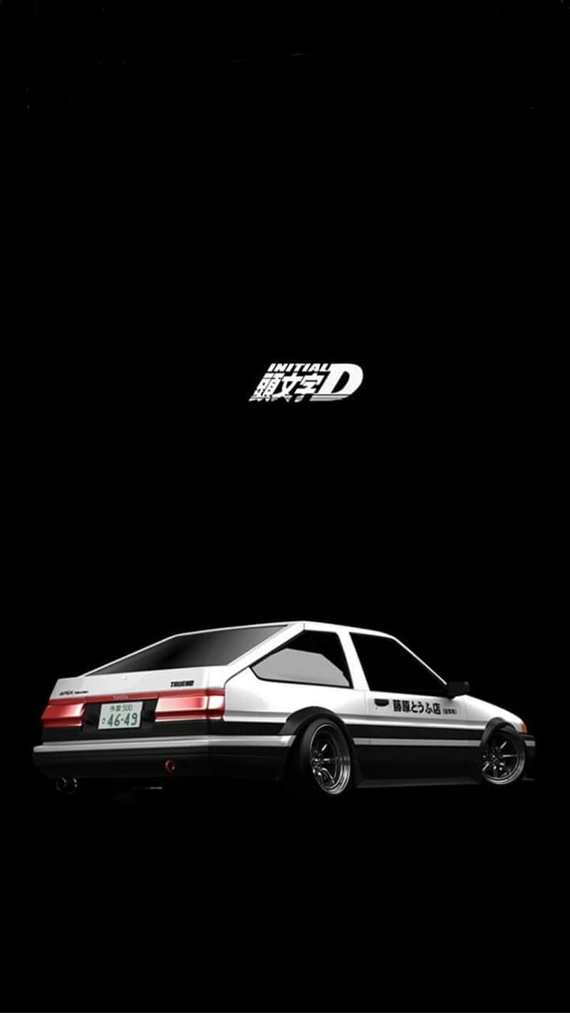 800x1422 AE86 Initial D, car, turbo, HD phone wallpaper