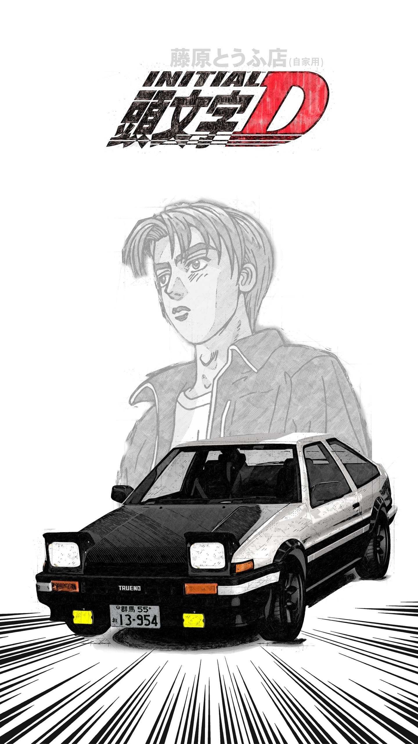 1440x2560 Initial D Wallpaper