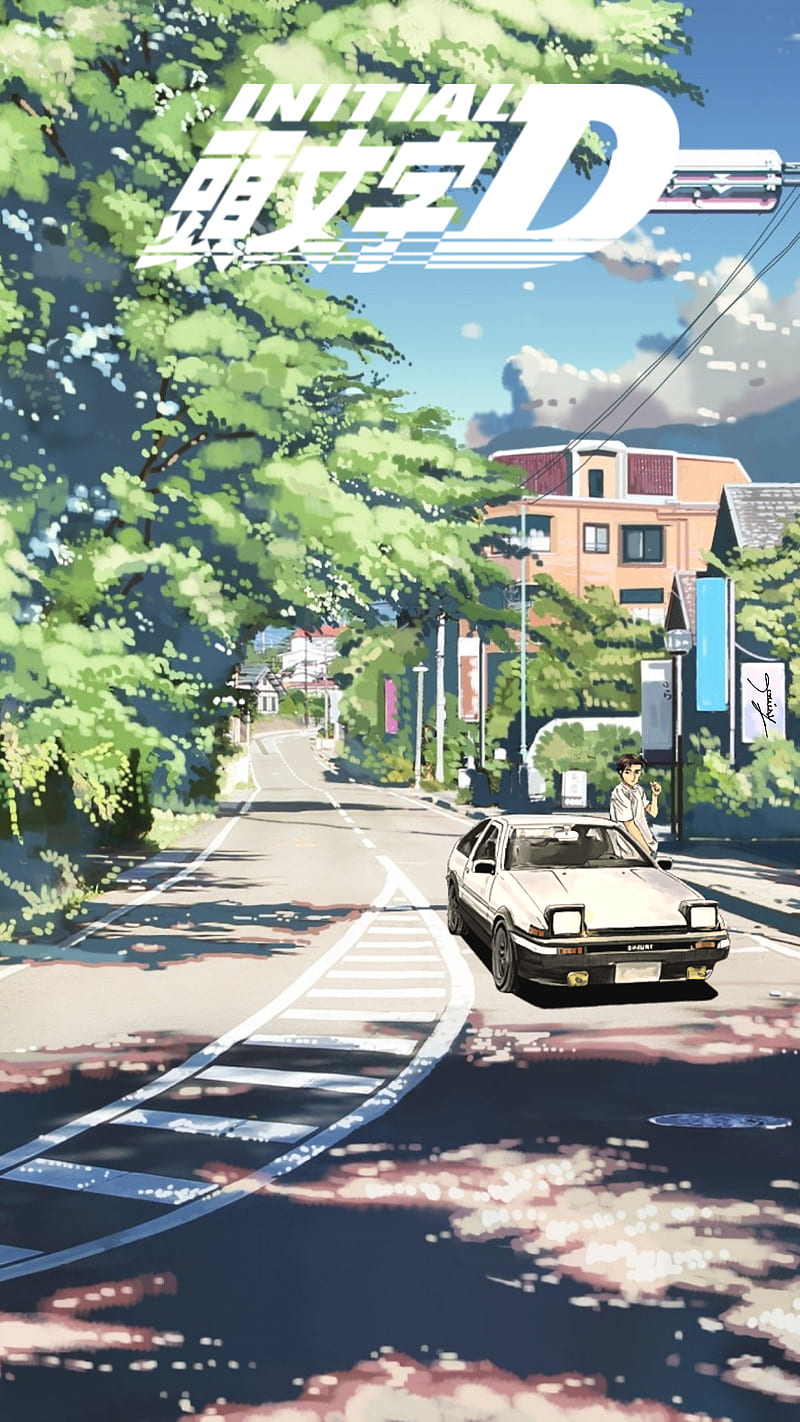 800x1422 Initial D, cars, project d, takumi, manga, toyota, phone, anime, ae HD phone wallpaper