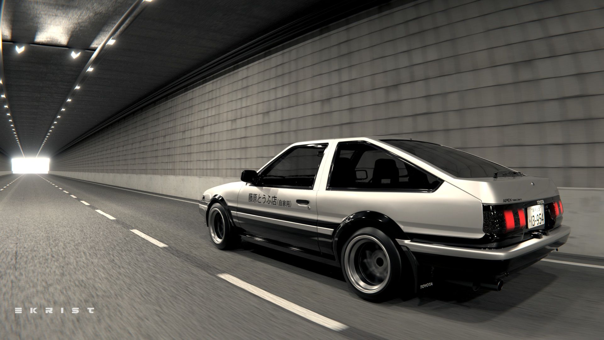 1920x1080 Elasta Krist AE86 Initial D