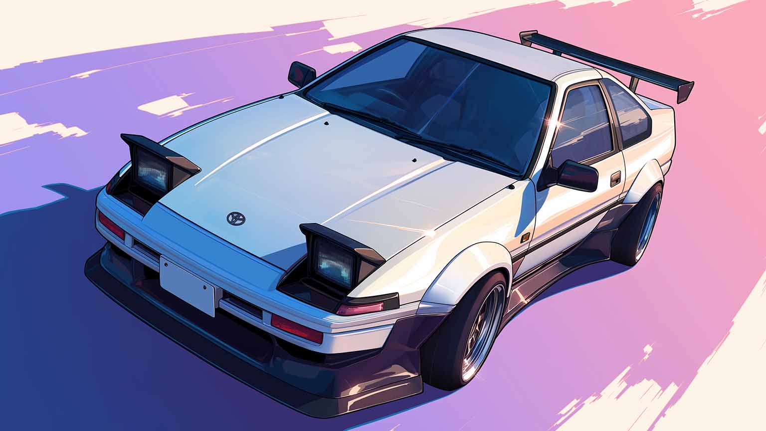 1536x864 Initial D AE86 Trueno Desktop Wallpaper Wallpaper 4K