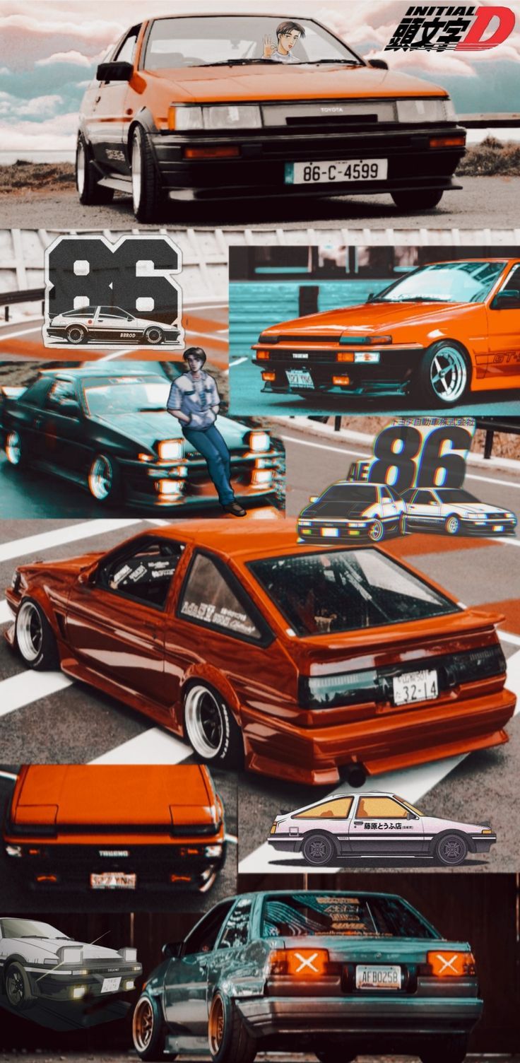 736x1504 AE86 JDM Wallpaper D 4AGE Hachi Roku #ae86