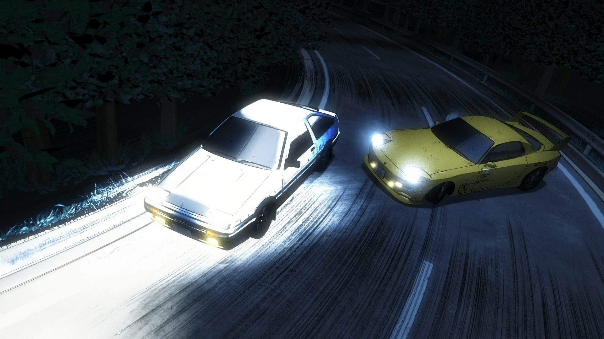1920x1080 Initial D HD Wallpaper: Epic Anime Racing Action