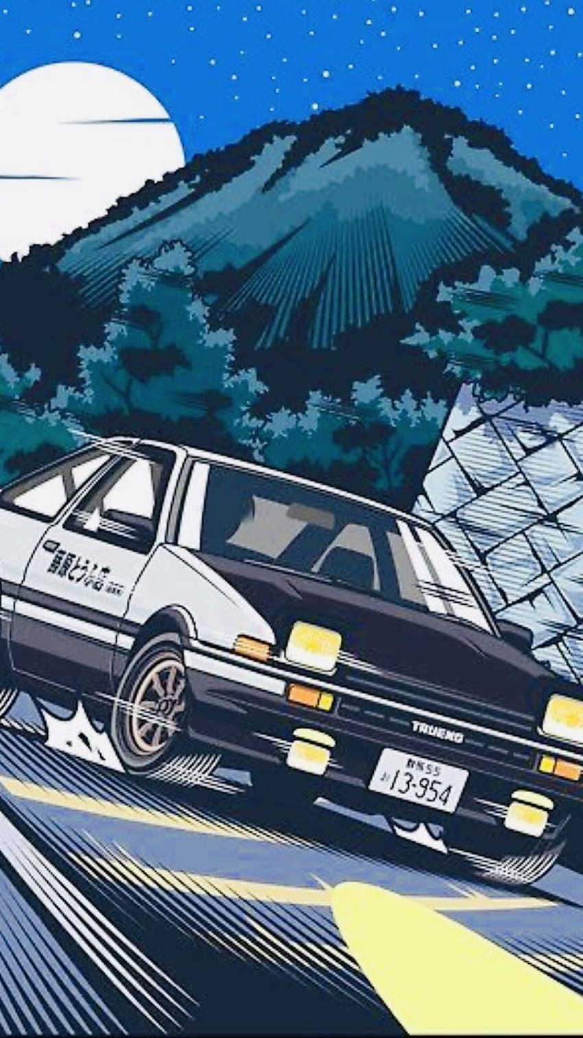 850x1512 Initial D, Drift, AE86 HD phone wallpaper