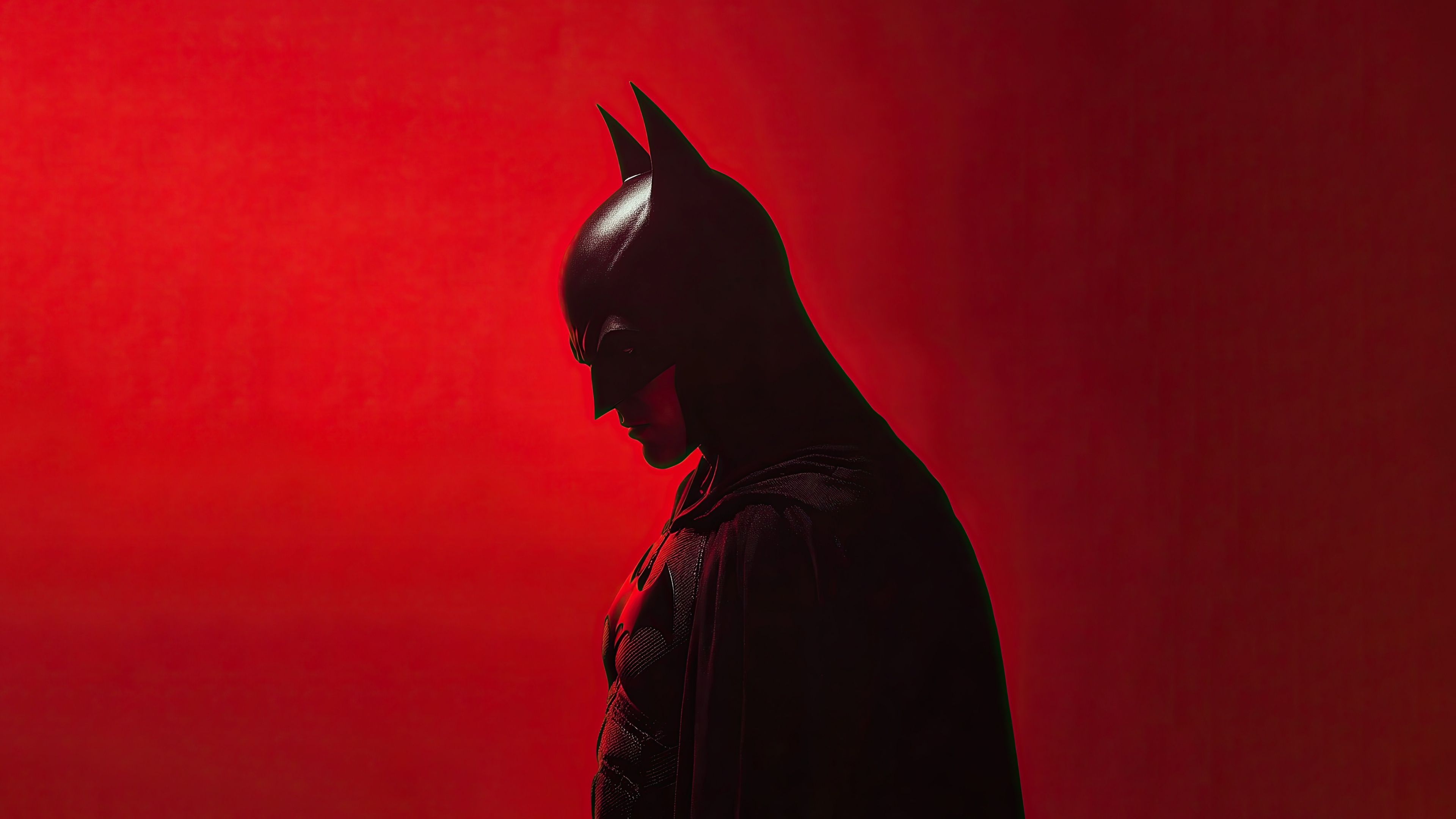 3840x2160 Batman Wallpaper 4K, Red aesthetic, 5K, Red background