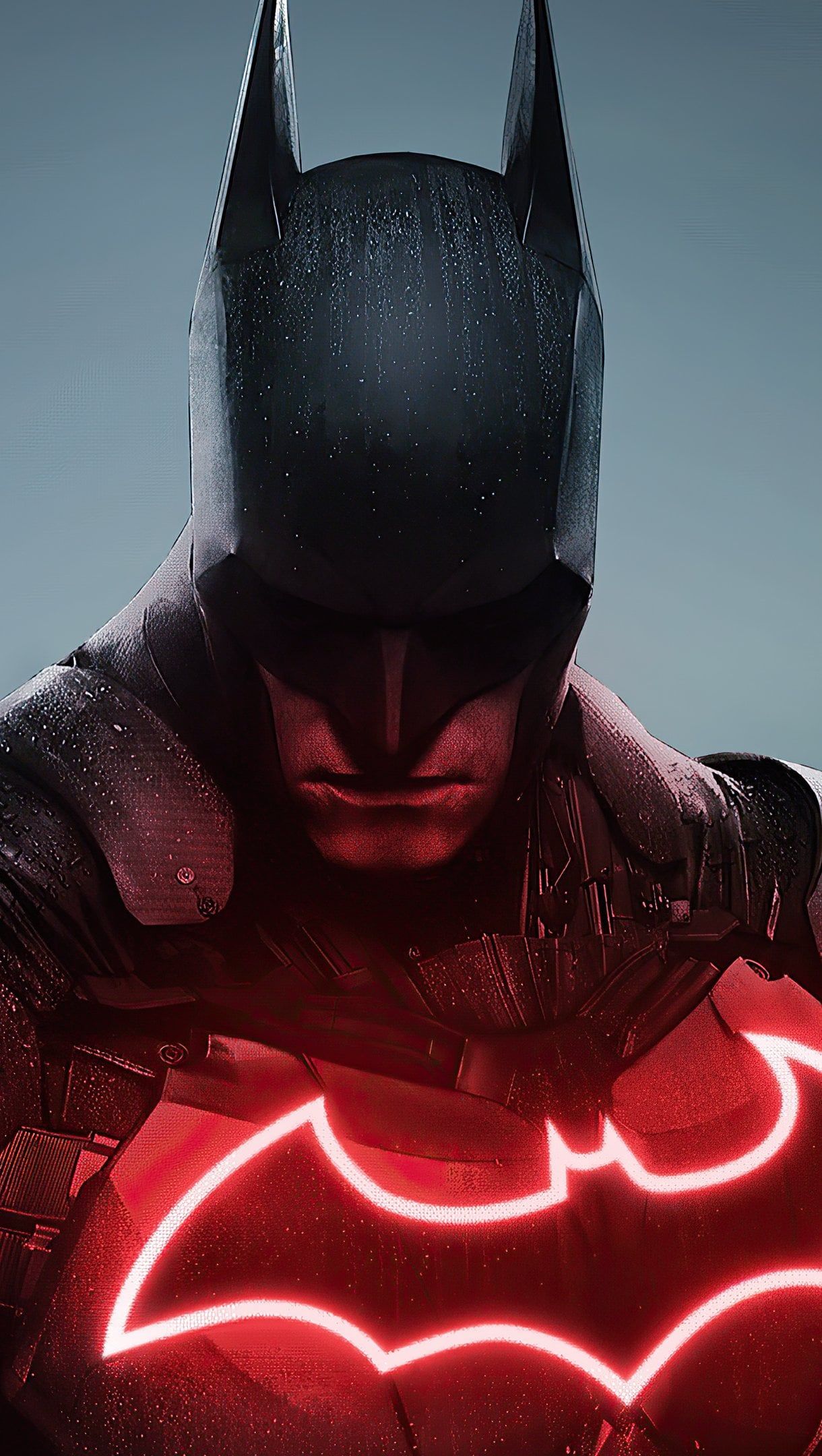 1220x2160 Batman red and black Wallpaper 4K for iPhone and Mobile Phone