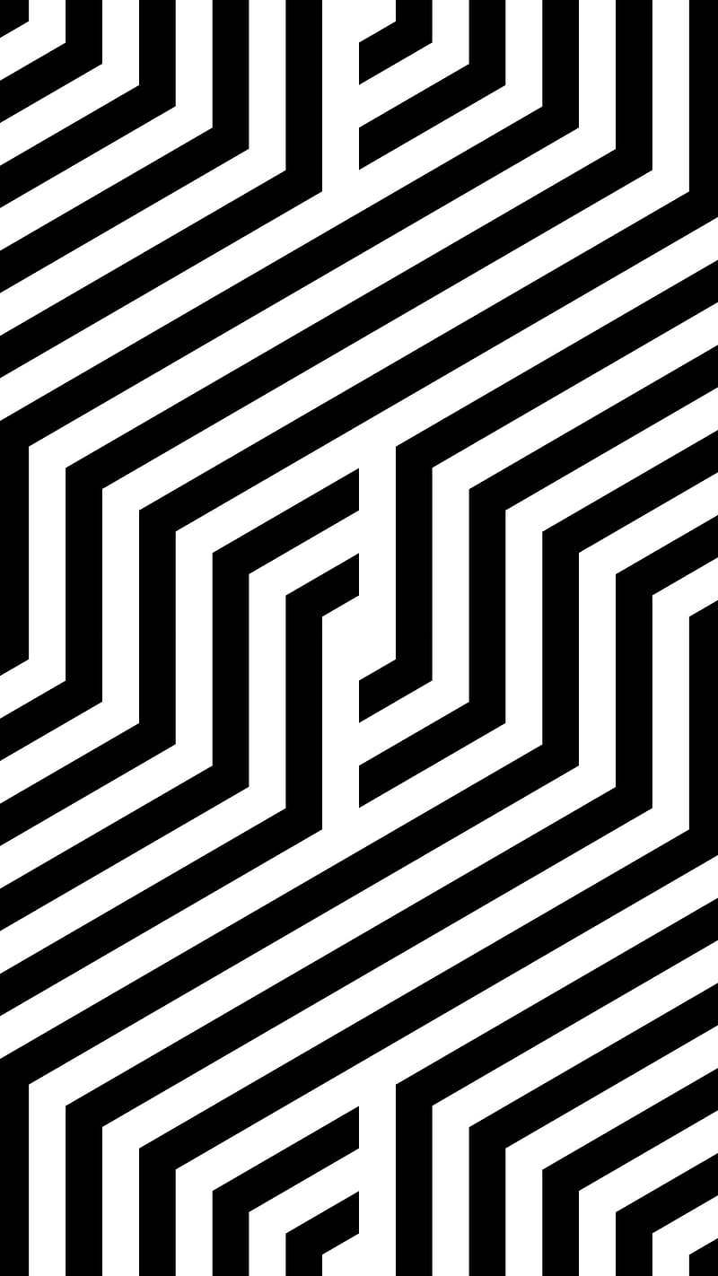 800x1422 Striped dynamics, Divin, art, background, black, black white, canted, contemporary, HD phone wallpaper