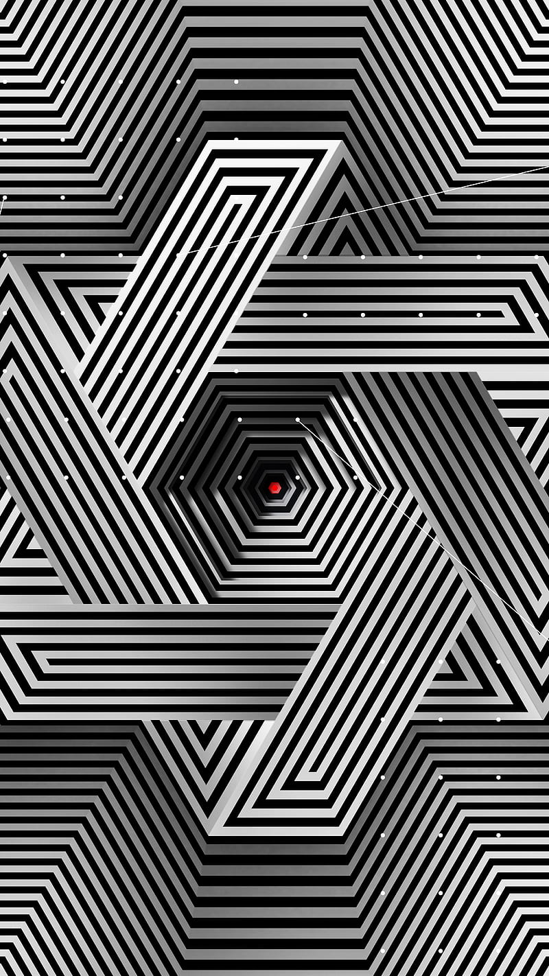 800x1422 Cube Shuttle, Divin, Penrose, Triangle, Black White, Cube, Figure, Futuristic, HD Phone Wallpaper
