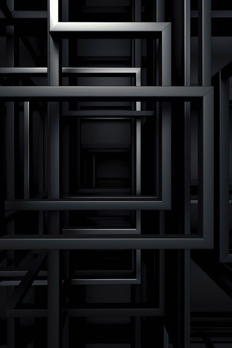 740x1110 Black futuristic background Image
