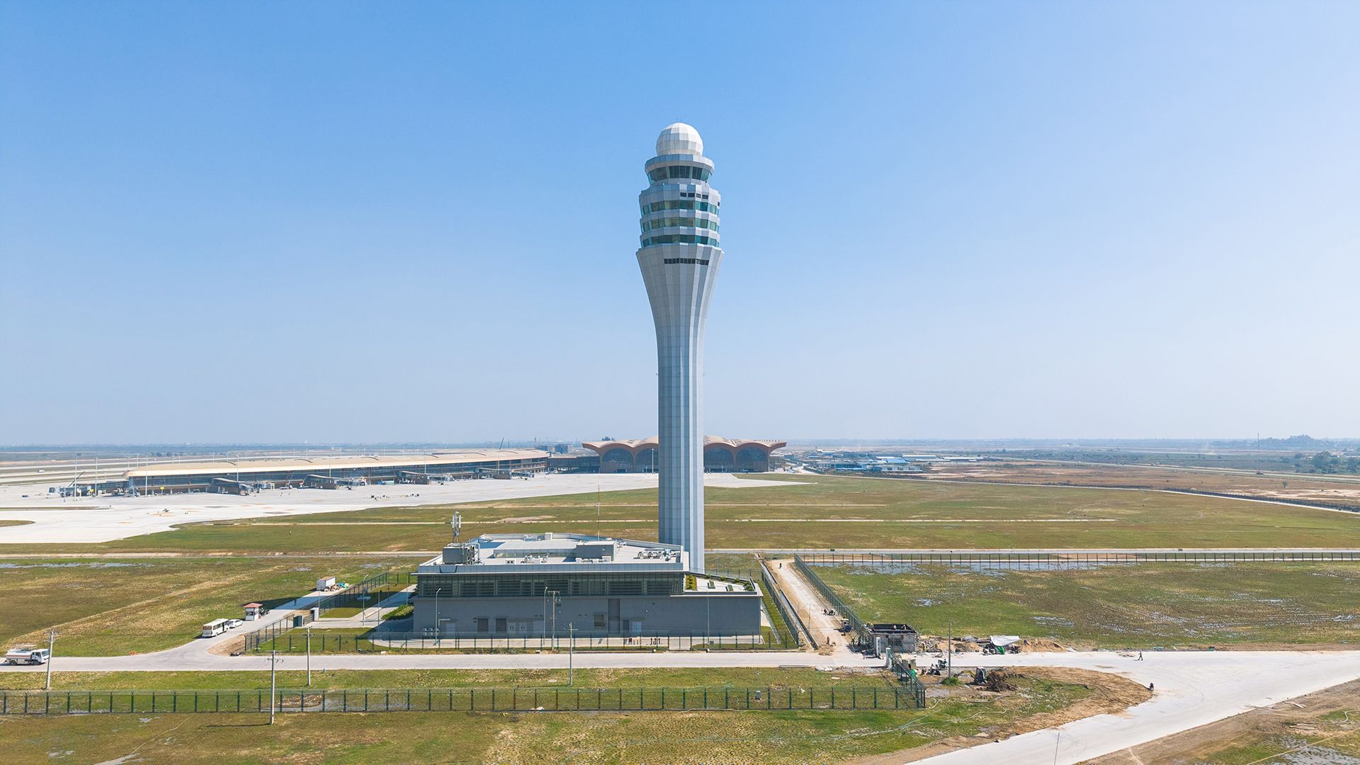 1920x1080 Techo International Airport Air Traffic Control Tower. 희림건축