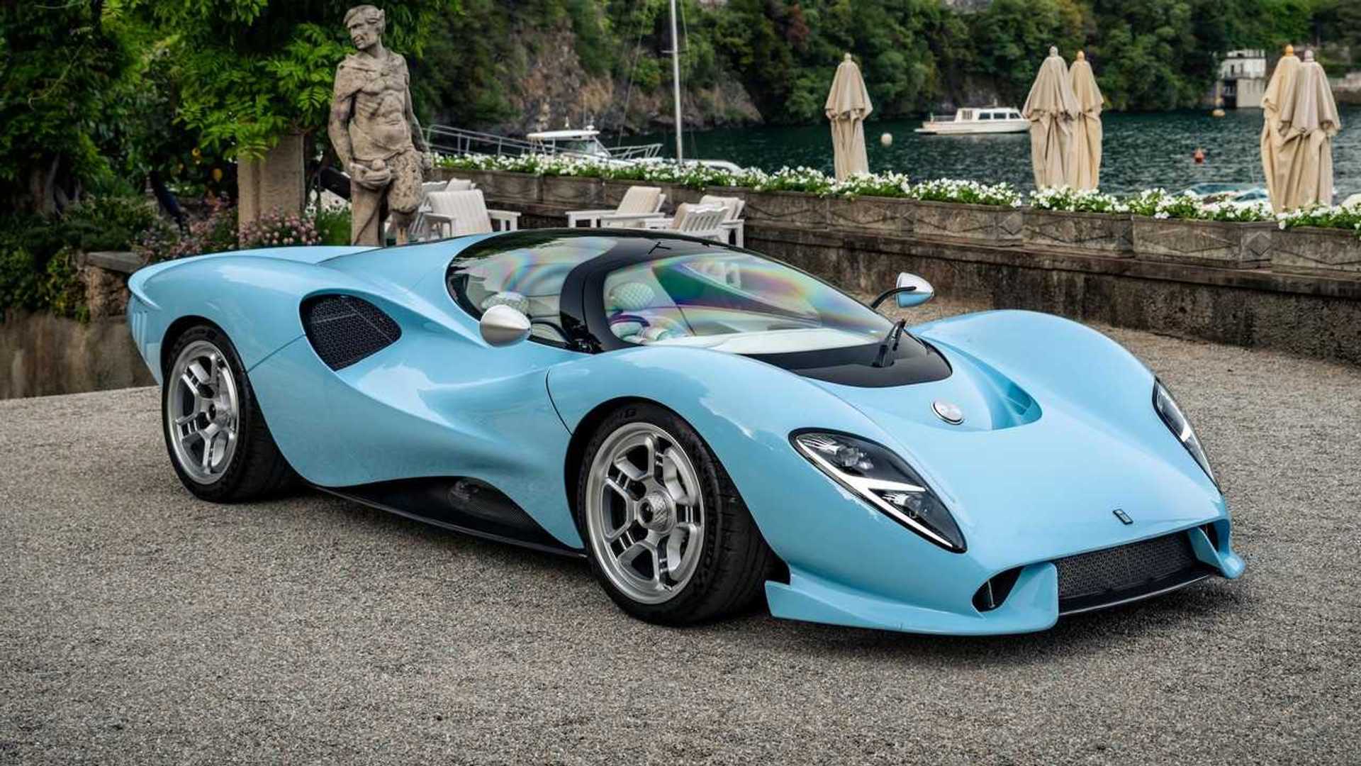 1920x1080 De Tomaso P72 Wows At Lake Como With Baby Blue Paint
