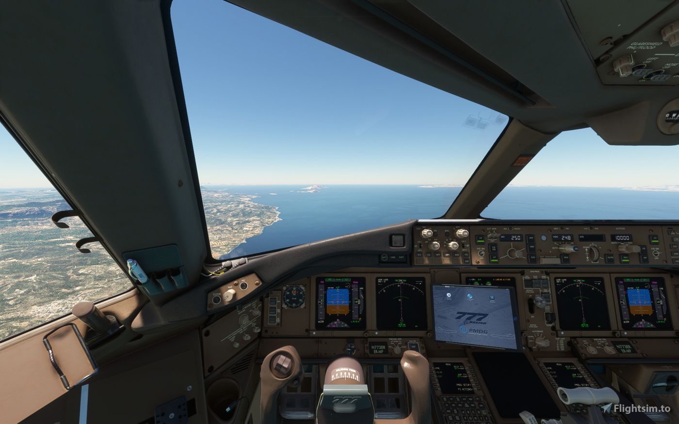 1400x875 Boeing 777 EFB Custom Wallpaper for Microsoft Flight Simulator