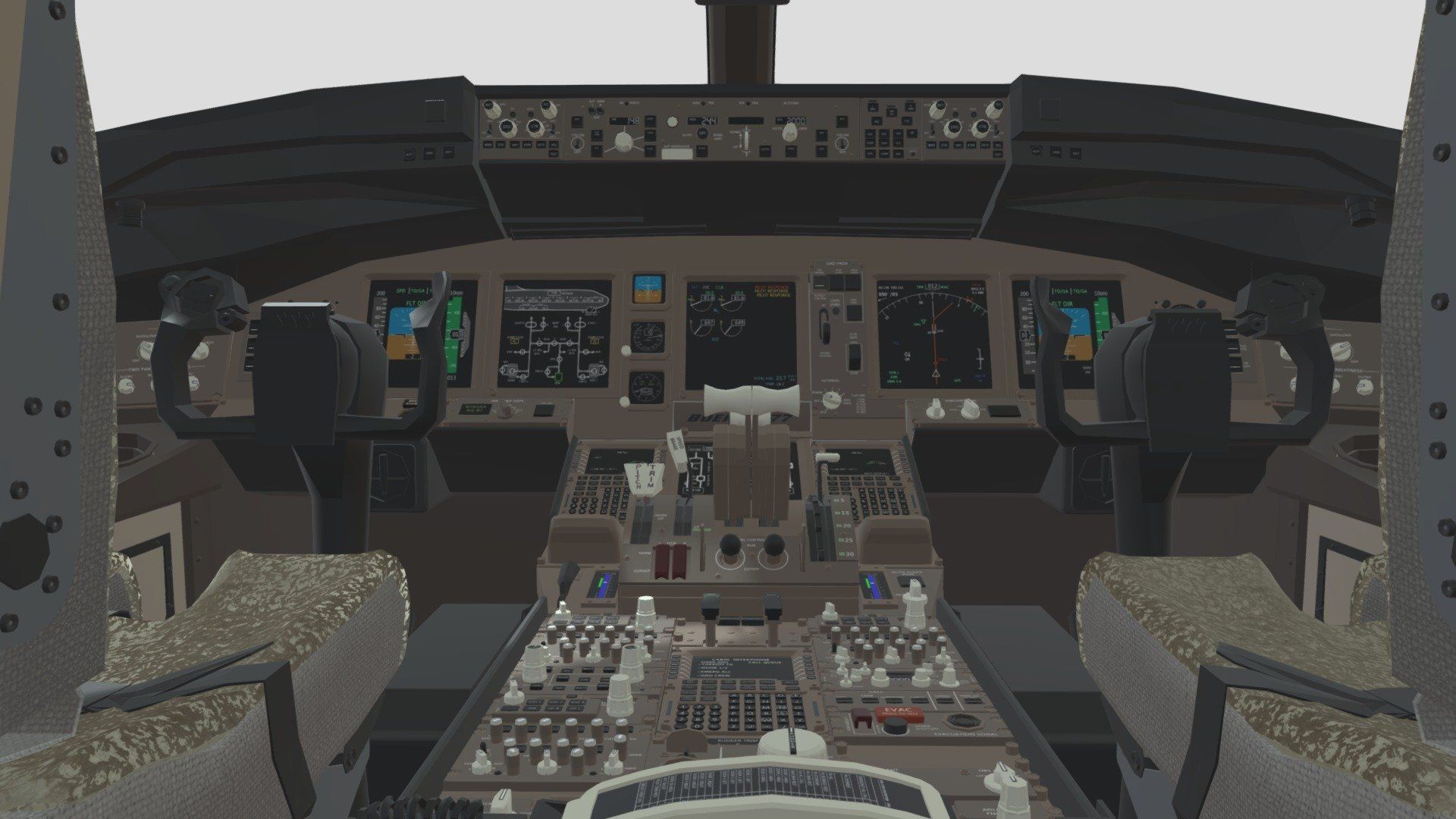1920x1080 Boeing 777 Cockpit model by CCAAGURU [16abf18]
