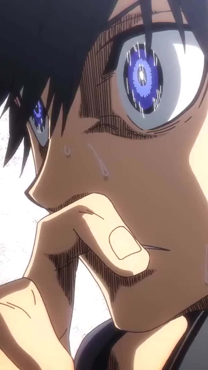 720x1280 Download Intense Anime Character Close Up Wallpaper