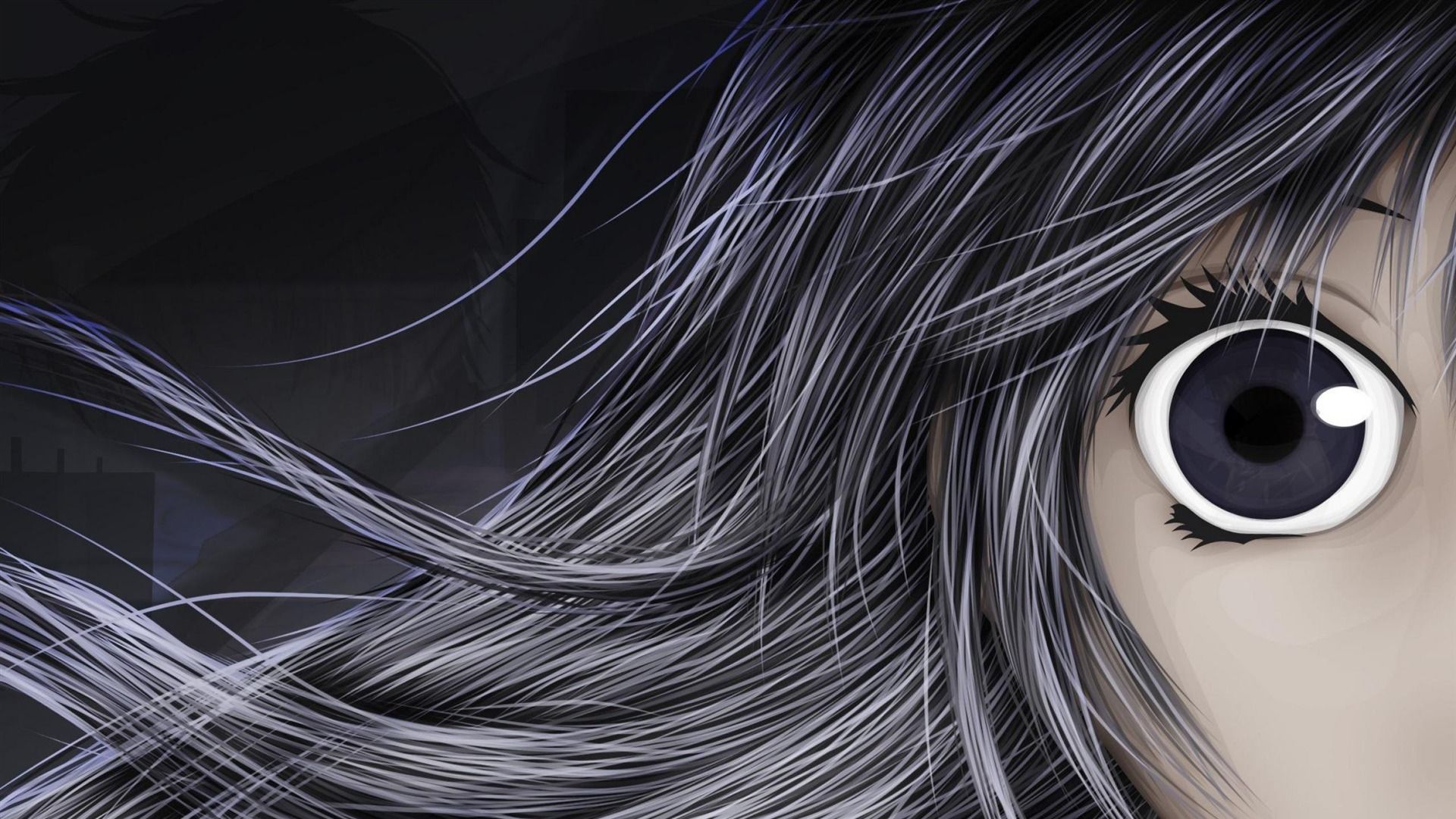 1920x1080 Cute Girl Face Anime Characters Wallpaper
