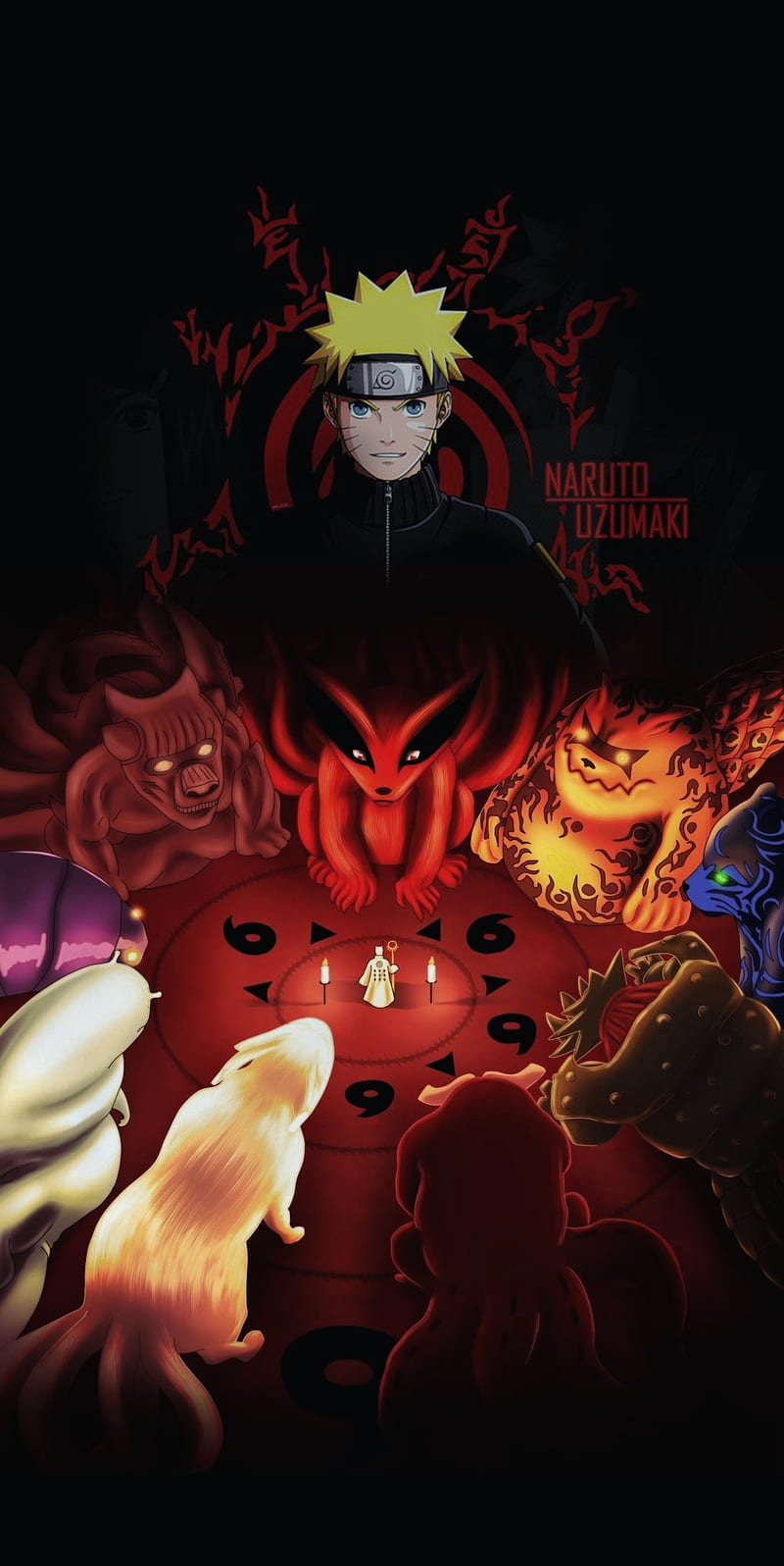 800x1596 Jinchuriki, anime, bijuu, naruto, HD phone wallpaper