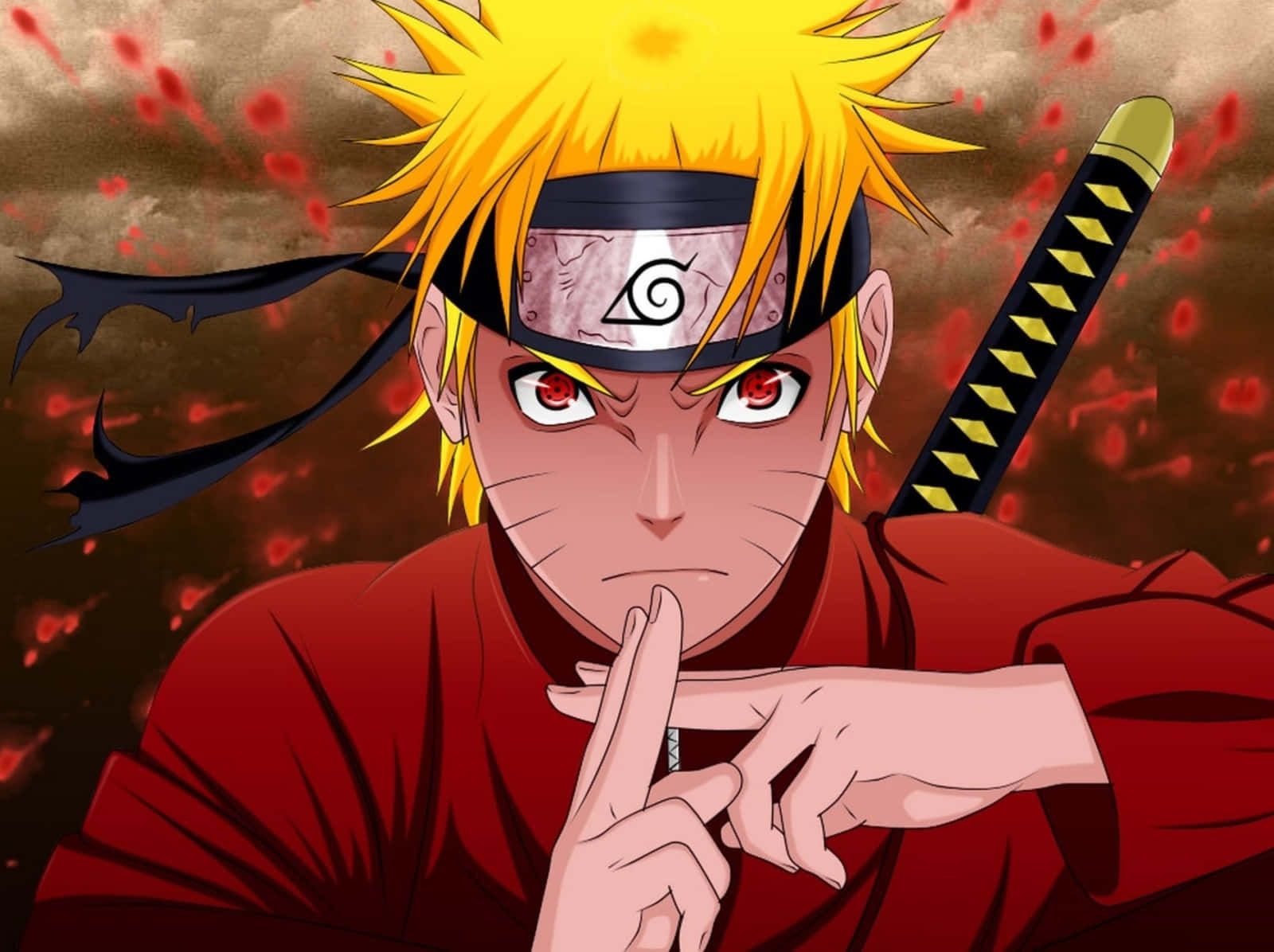 1600x1196 Download Caption: The Powerful Jinchuriki Naruto Uzumaki In Action