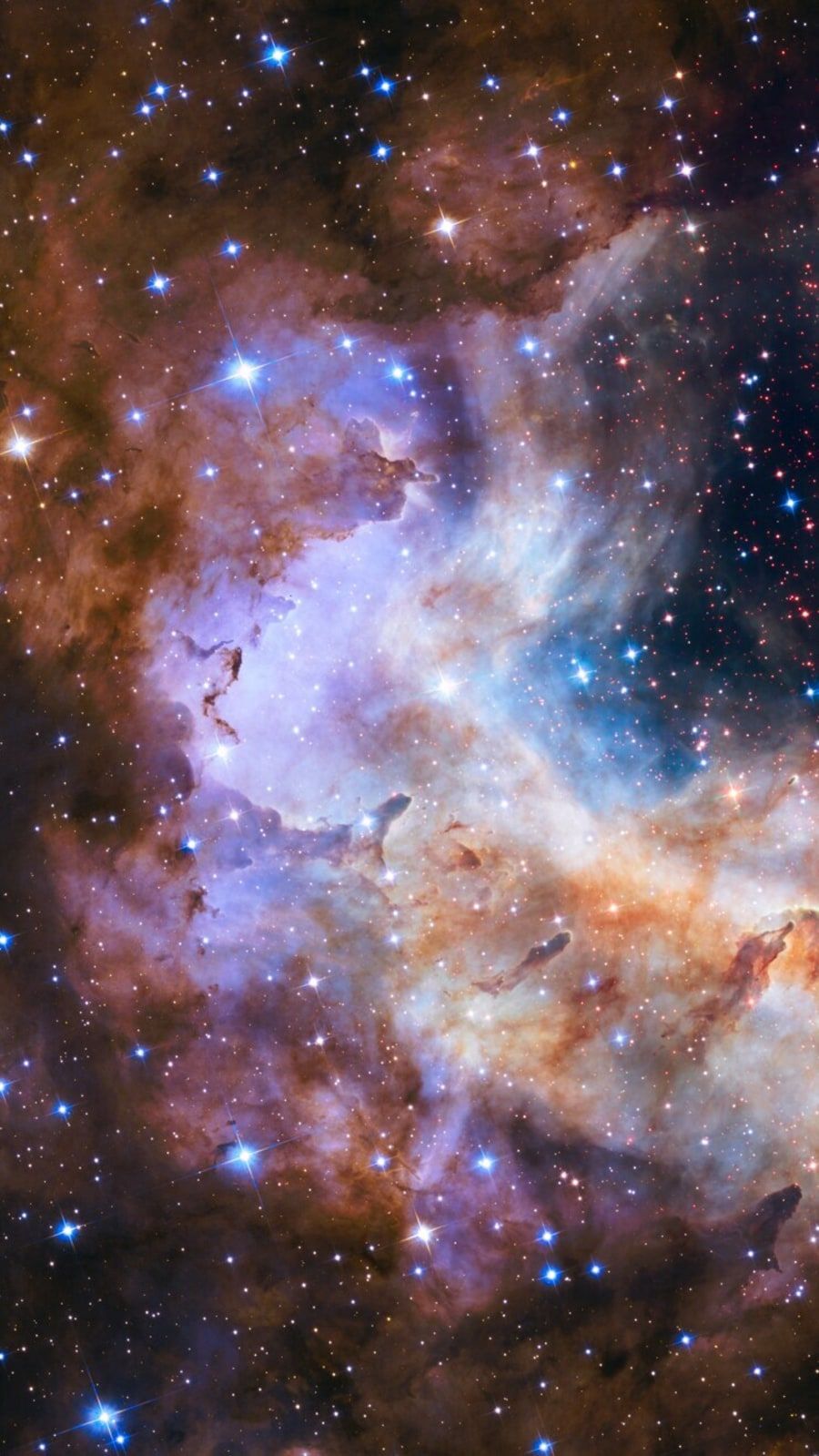 900x1599 breathtaking colourful image of nebulae captured
