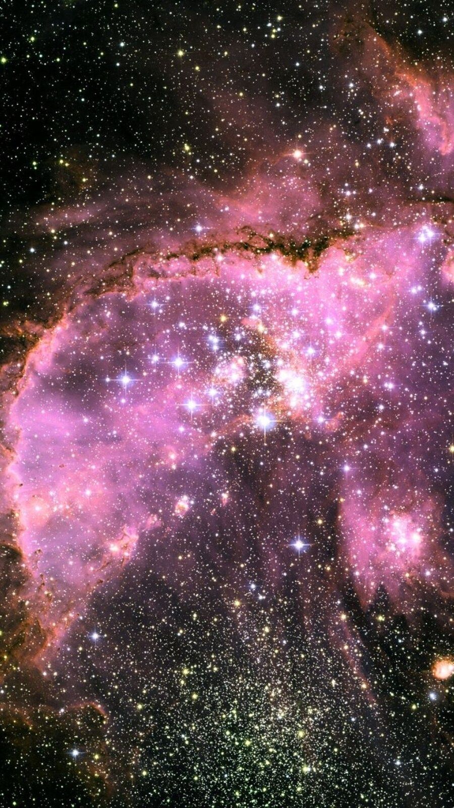 900x1600 breathtaking colourful image of nebulae captured