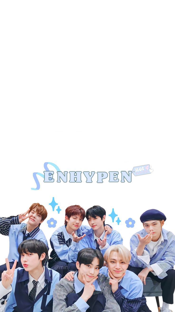 736x1308 enhypen ot7 wallpaper cute blue aesthetic