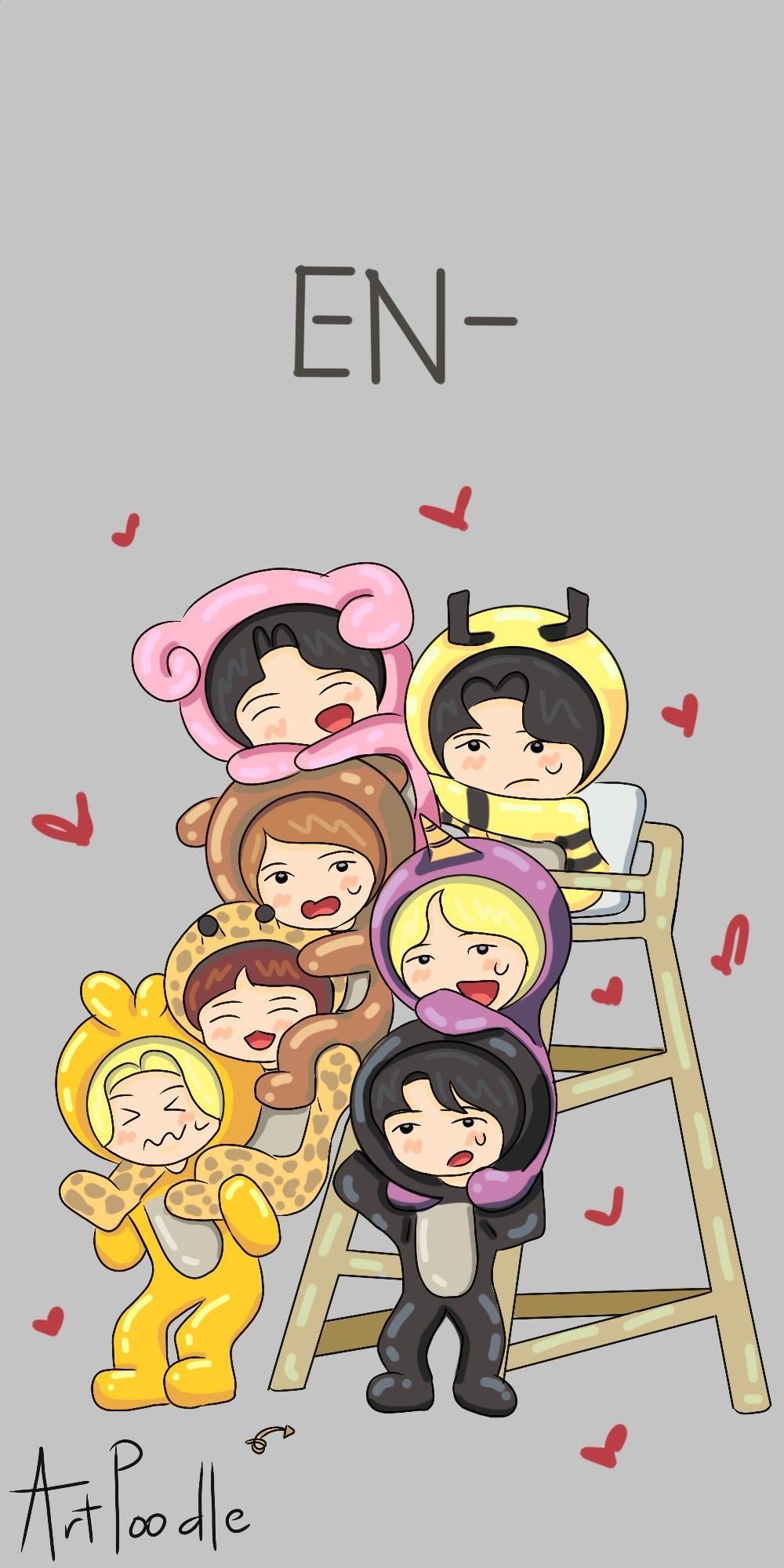 1000x2000 Enhypen Fanart Wallpaper