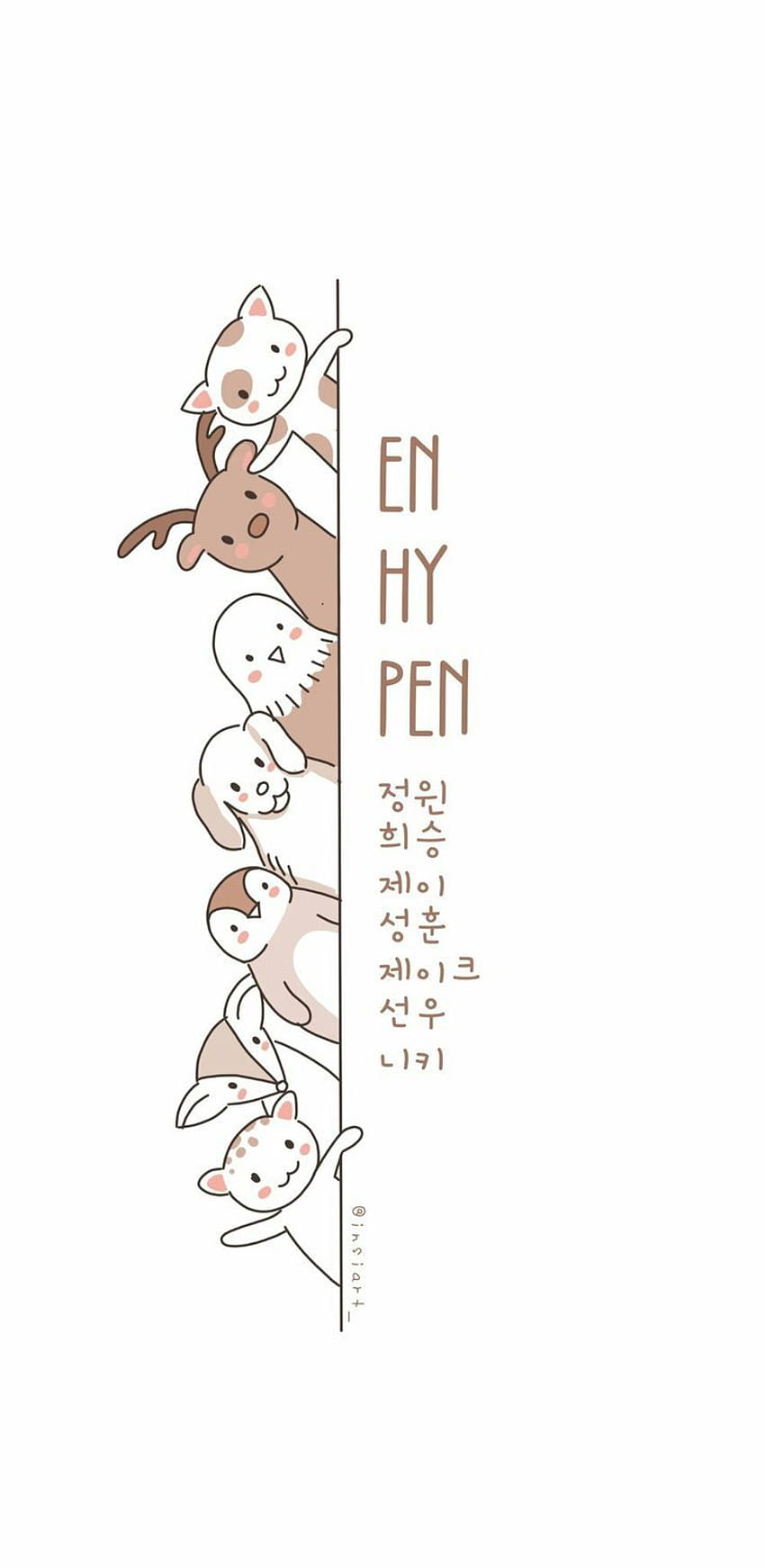 850x1742 ENHYPEN FANART HD phone wallpaper