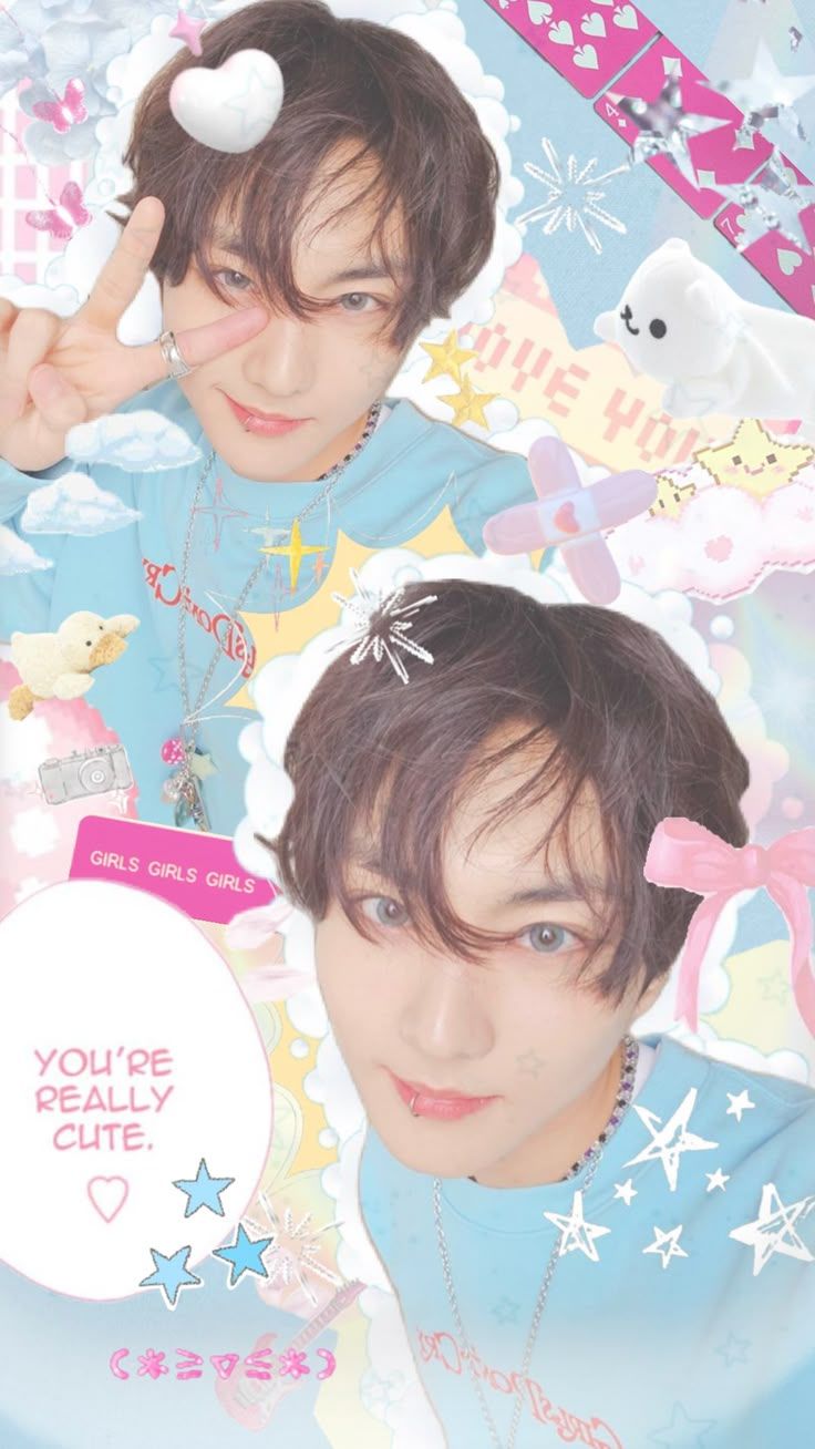 736x1308 enhypen #enha #jungwon #wallpaper #aesthetic #kpop #collages #kpopcollage #pastel #clouds. Kpop iphone wallpaper, Cool kpop