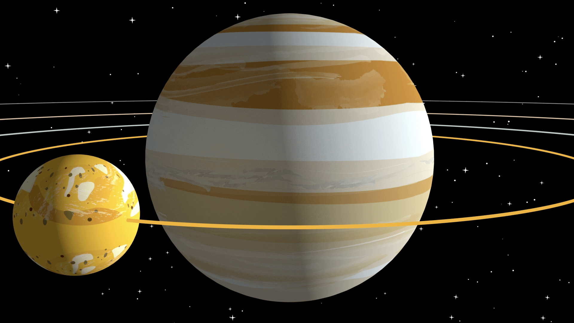 1920x1080 ESA orbits of the Galilean moons