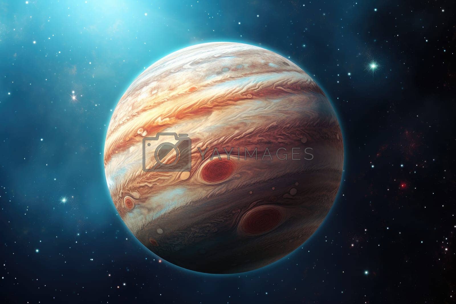 1600x1067 The Magnificent Planet Jupiter and its Array of Moons in Deep Space by Yurich32 Vectors & Illustrations Free download