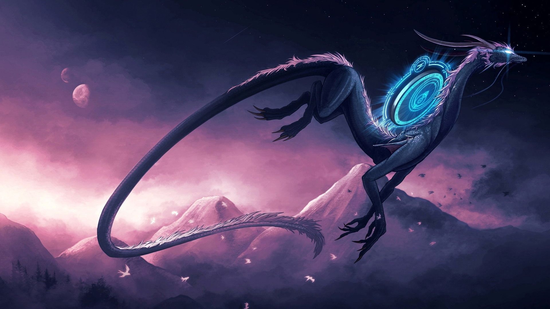 1920x1080 Science Fiction Dragon Dragon Theme Artistic Design Wallpaper