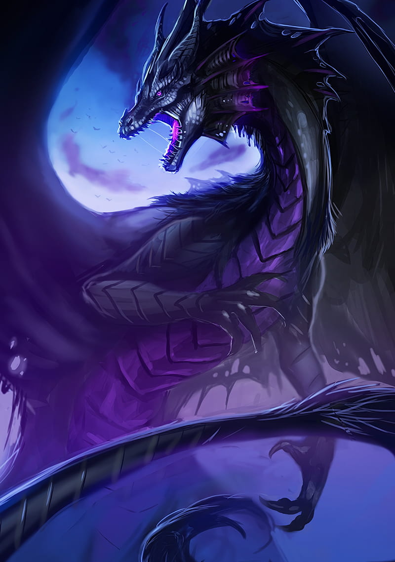 800x1138 Dragon, grin, fantasy, creature, art, HD phone wallpaper